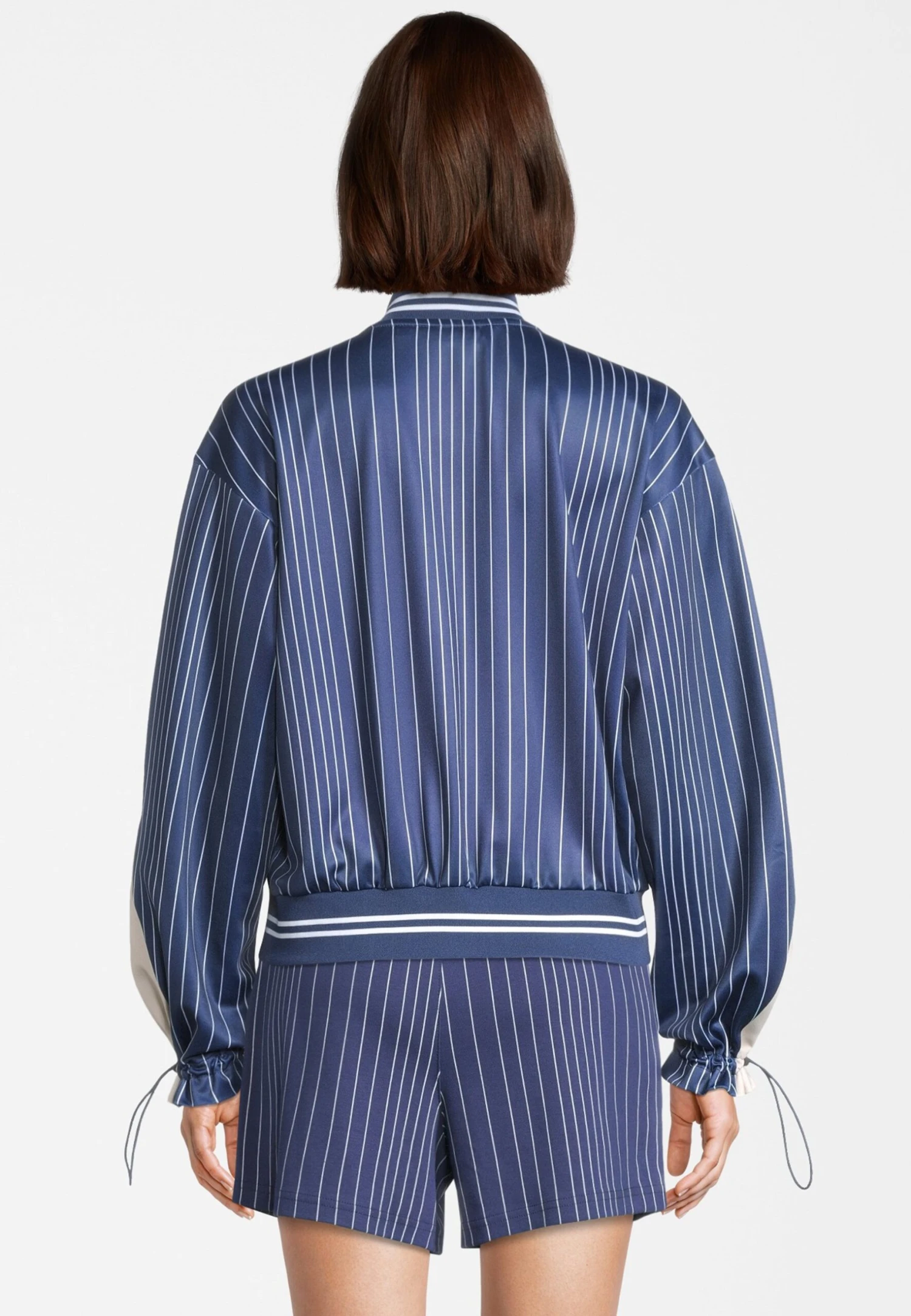 Fila Torrelavega - Chaqueta De Entrenamiento - Medieval Blue Antique White Irregular Striped - Imagen 3