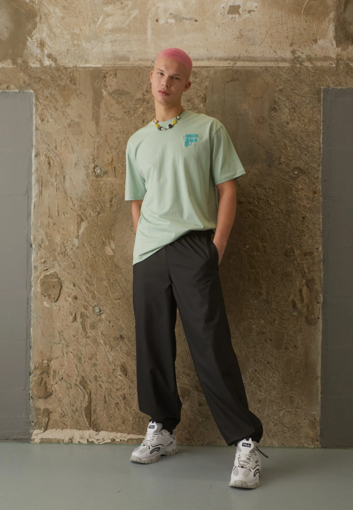 Fila Brovo Oversized Tee - Camiseta Básica - Silt Green - Imagen 2