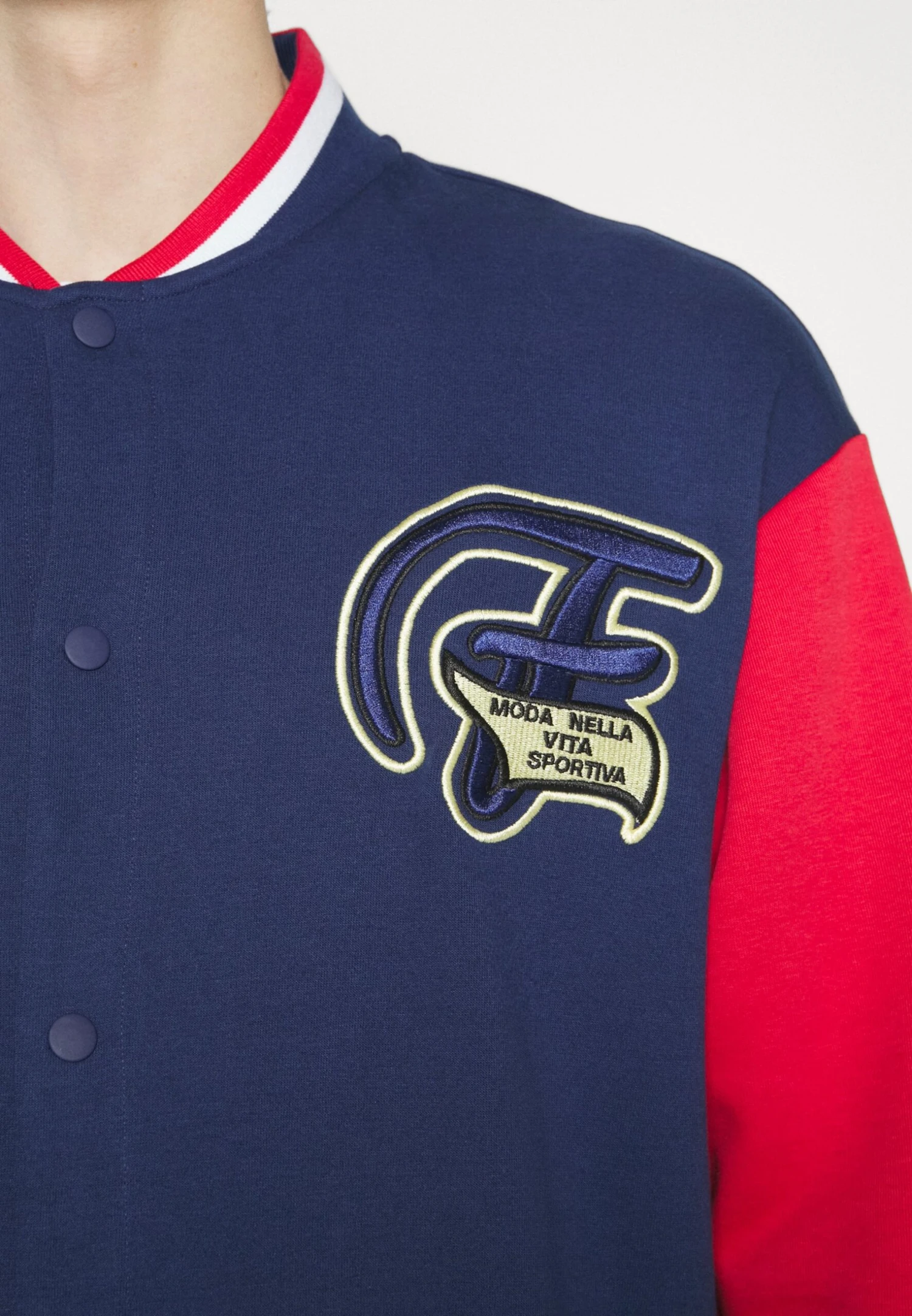 Fila Zurow College Jacket - Sudadera Con Cremallera - Medieval Blue/True Red - Imagen 8