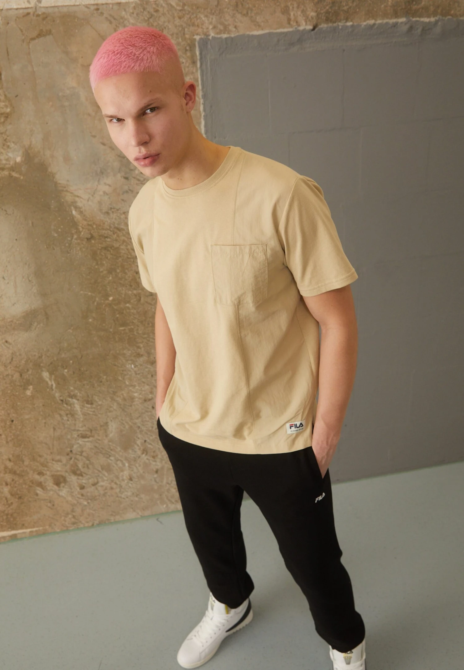 Fila Teupitz Tee - Camiseta Básica - Fields Of Rye