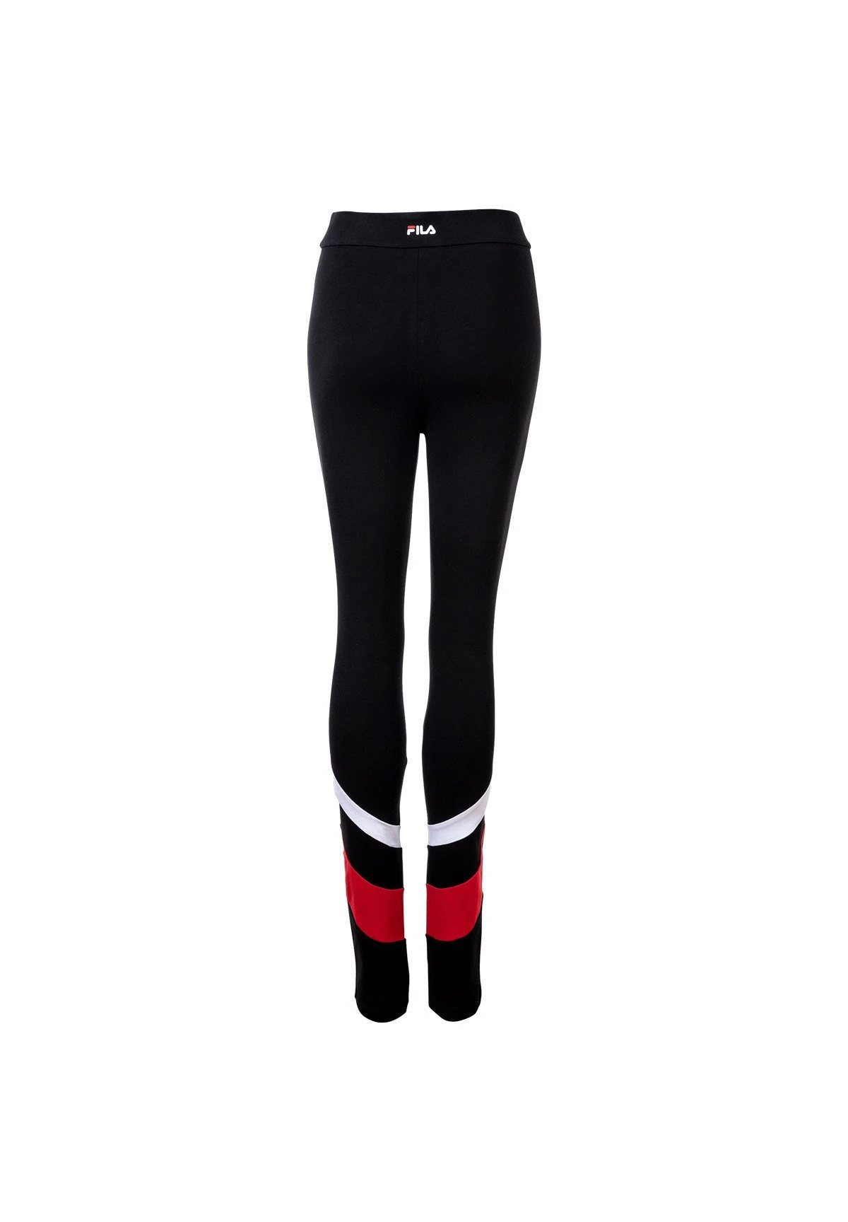 Fila Salino Long Logo Stret - Leggings - Schwarz Rot - Imagen 4