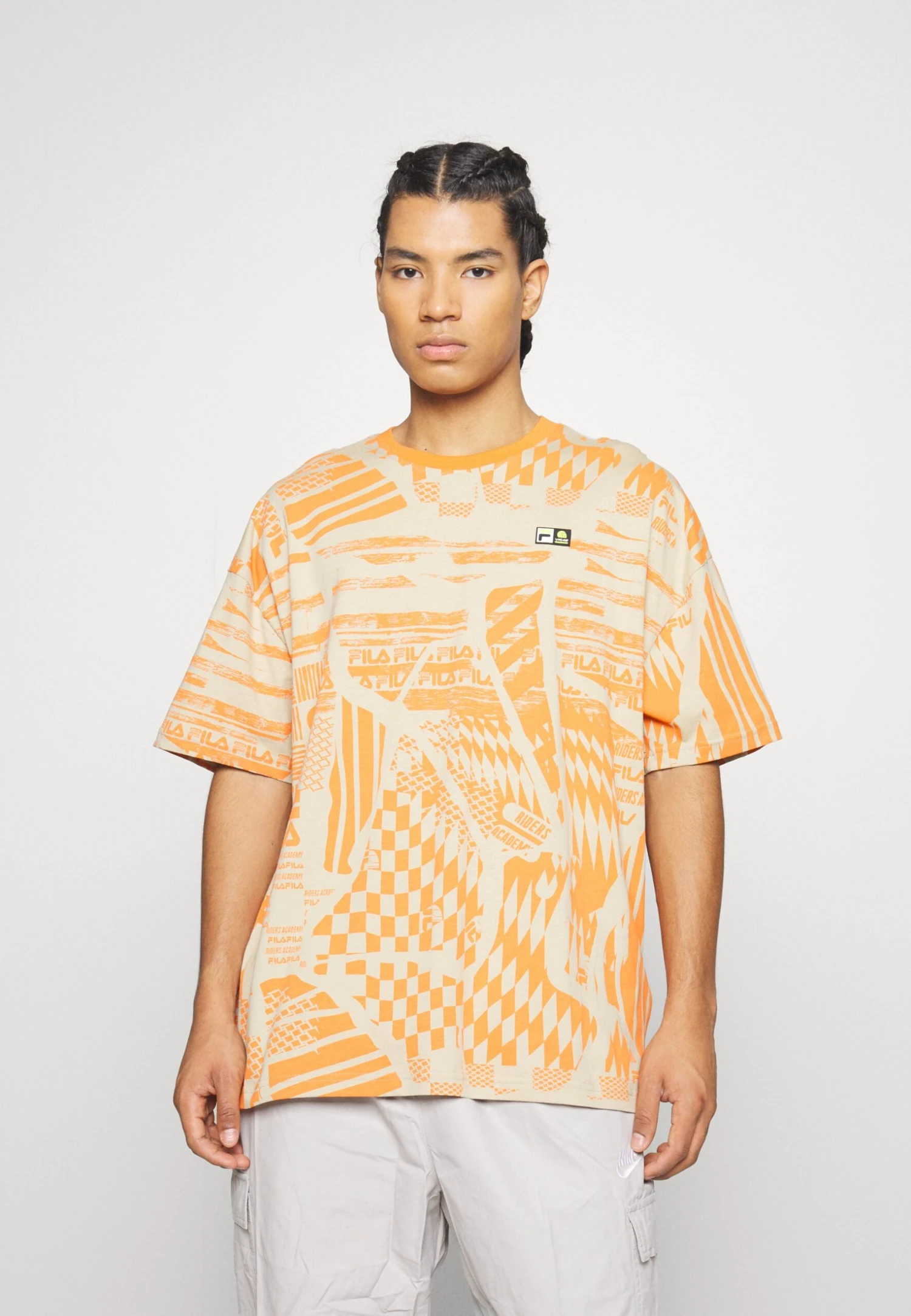 Fila Oversized Tee Unisex - Camiseta Estampada - Orange - Imagen 3