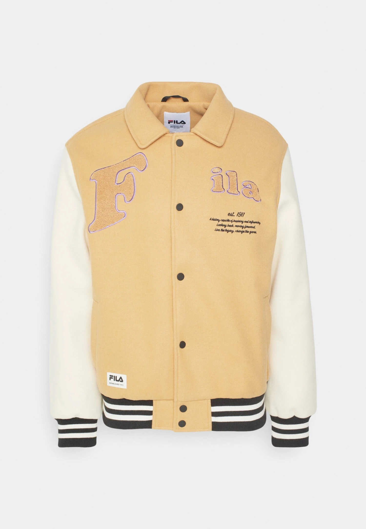 Fila Tehran College Jacket Unisex - Chaquetas Bomber - Iced Coffee - Imagen 5