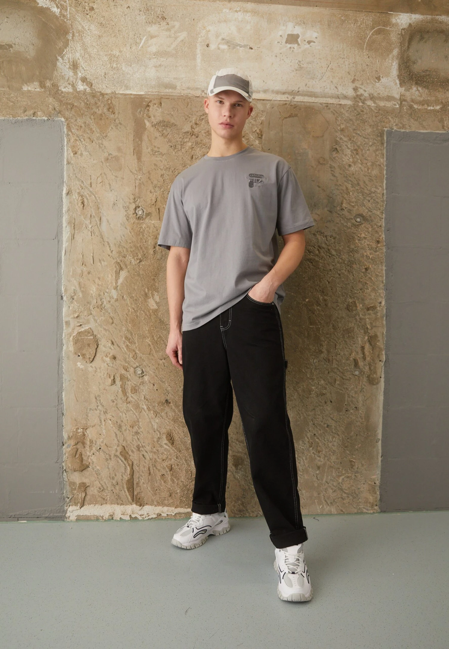 Fila Brovo Oversized Tee - Camiseta Básica - Night Owl - Imagen 2