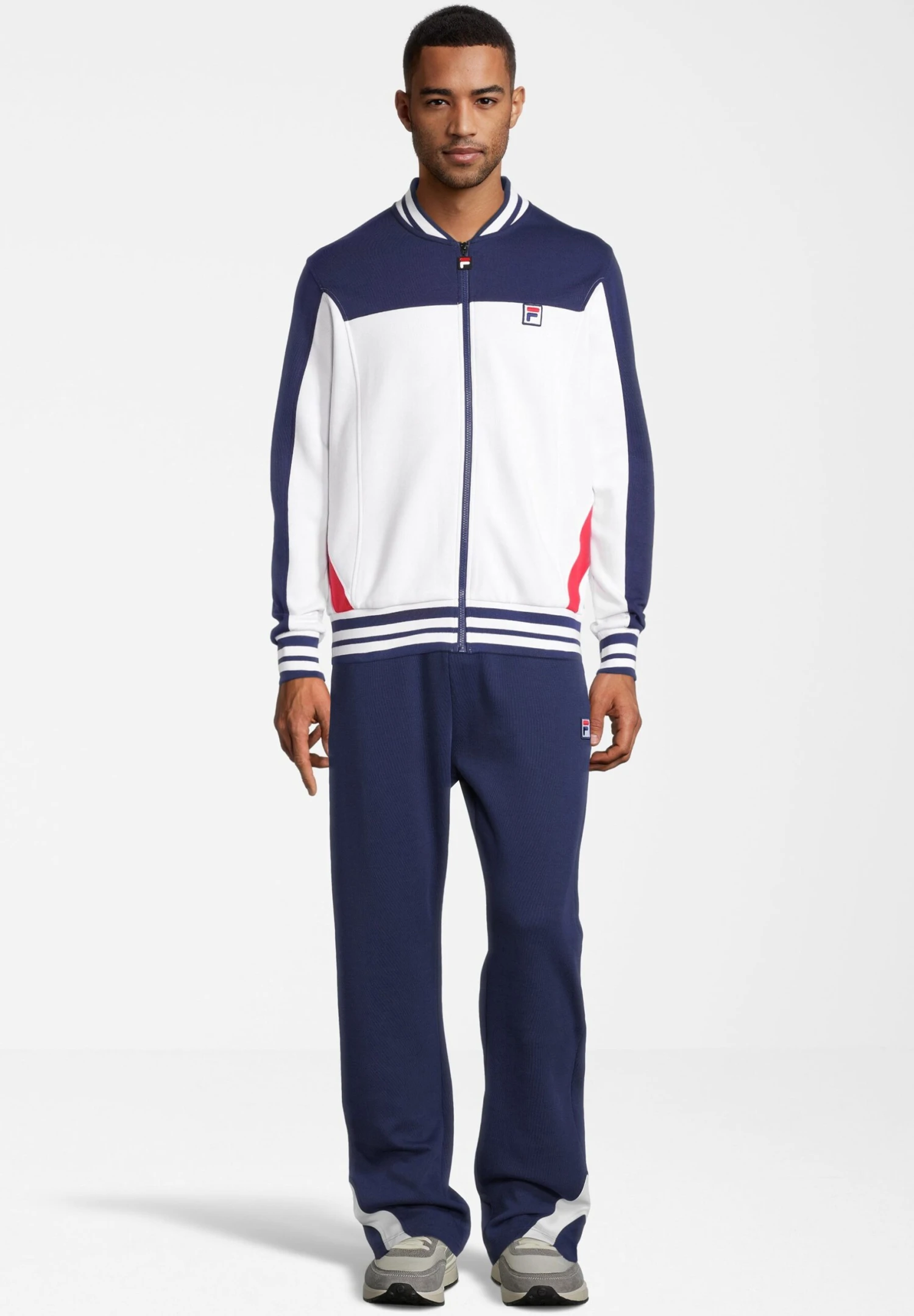 Fila Zigong- Chaquetas Bomber - Bright White Medieval Blue True Red - Imagen 2