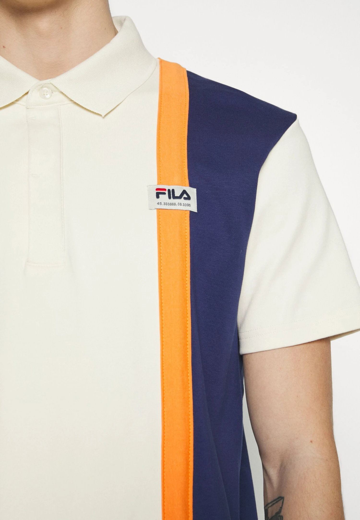 Fila Theres Blocked - Polo - Antique White/Medieval Blue - Imagen 7