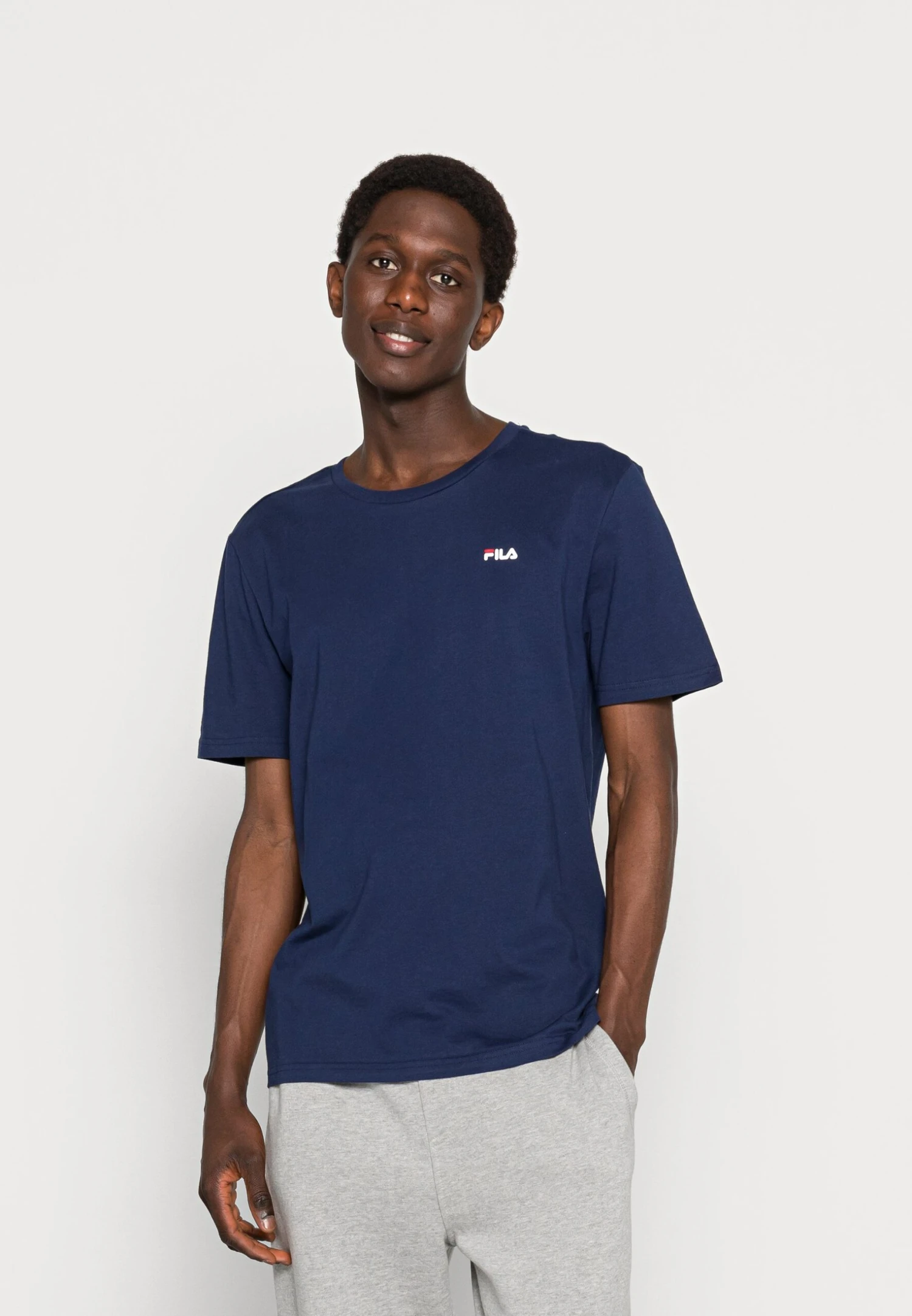 Fila Brod Tee 2 Pack - Camiseta Básica - Bright White/Medieval Blue - Imagen 4