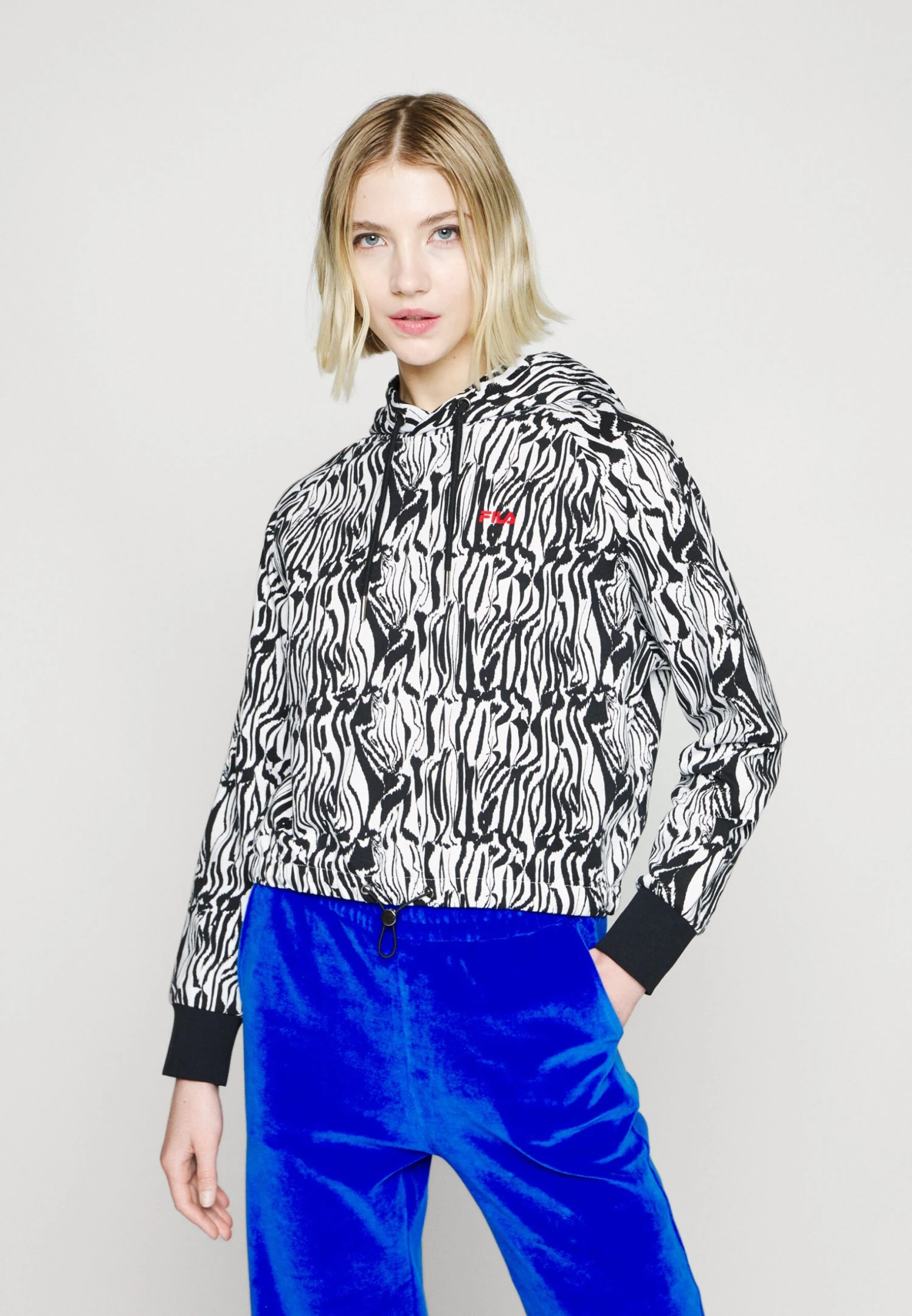 Fila Breza Cropped Hoody - Sudadera - Bright White - Imagen 7