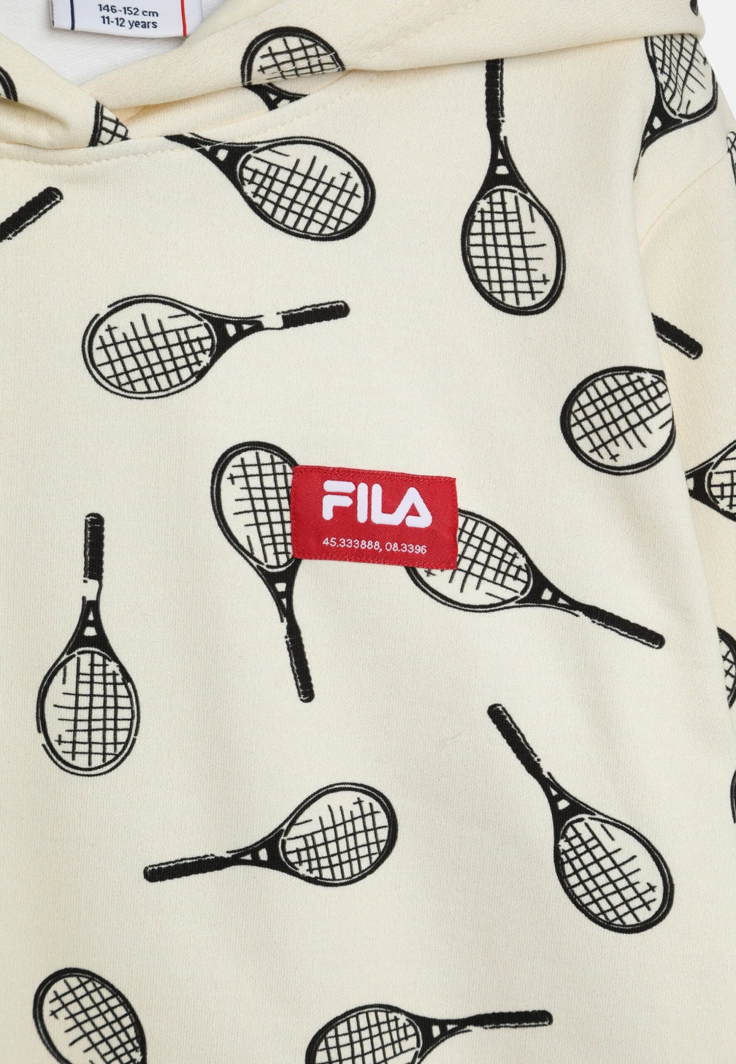 Fila Turin Aop- Jersey Con Capucha - Sweet Corn Tennis Aop - Imagen 3