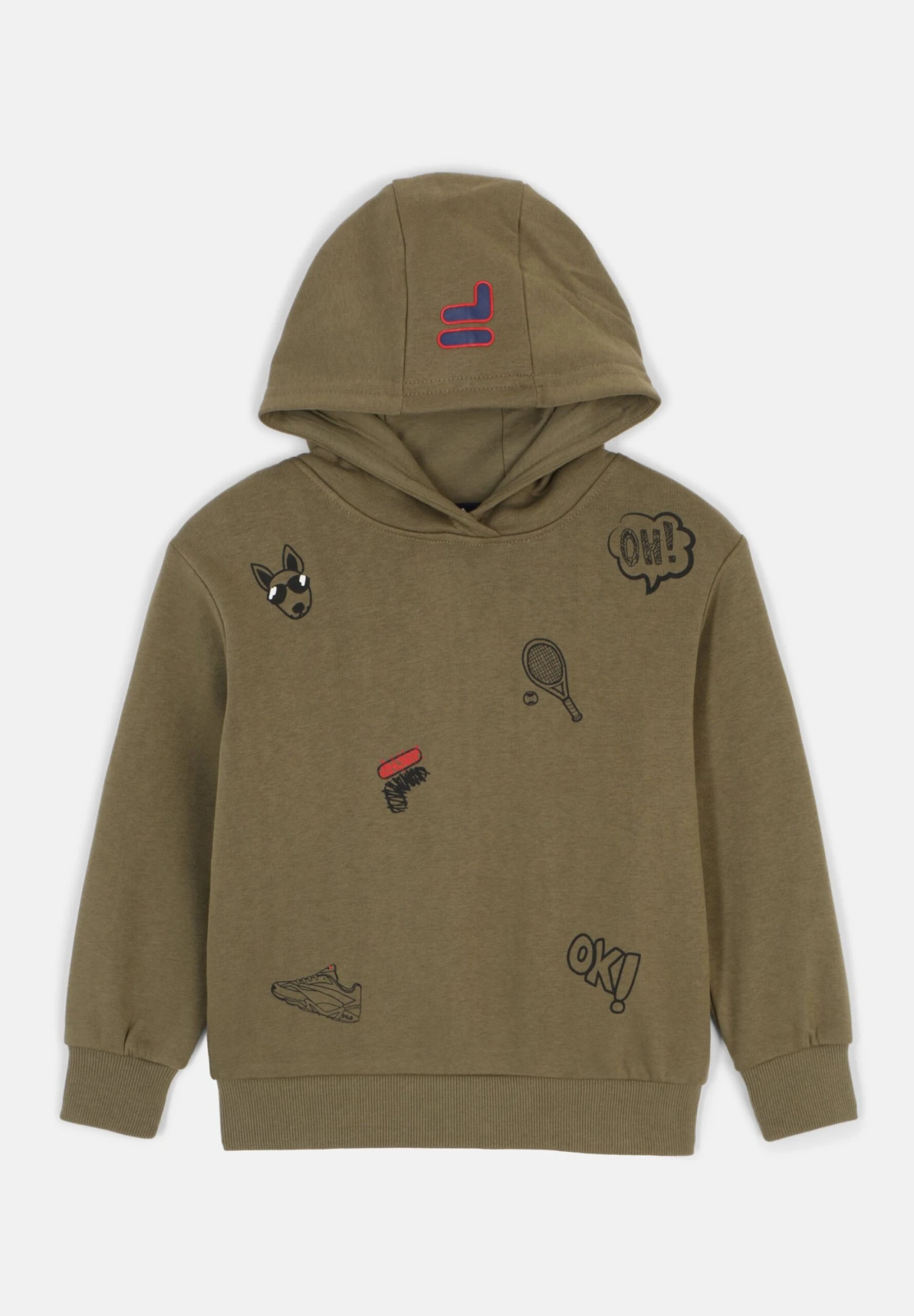 Fila Bakersield - Jersey Con Capucha - Burnt Olive - Imagen 2