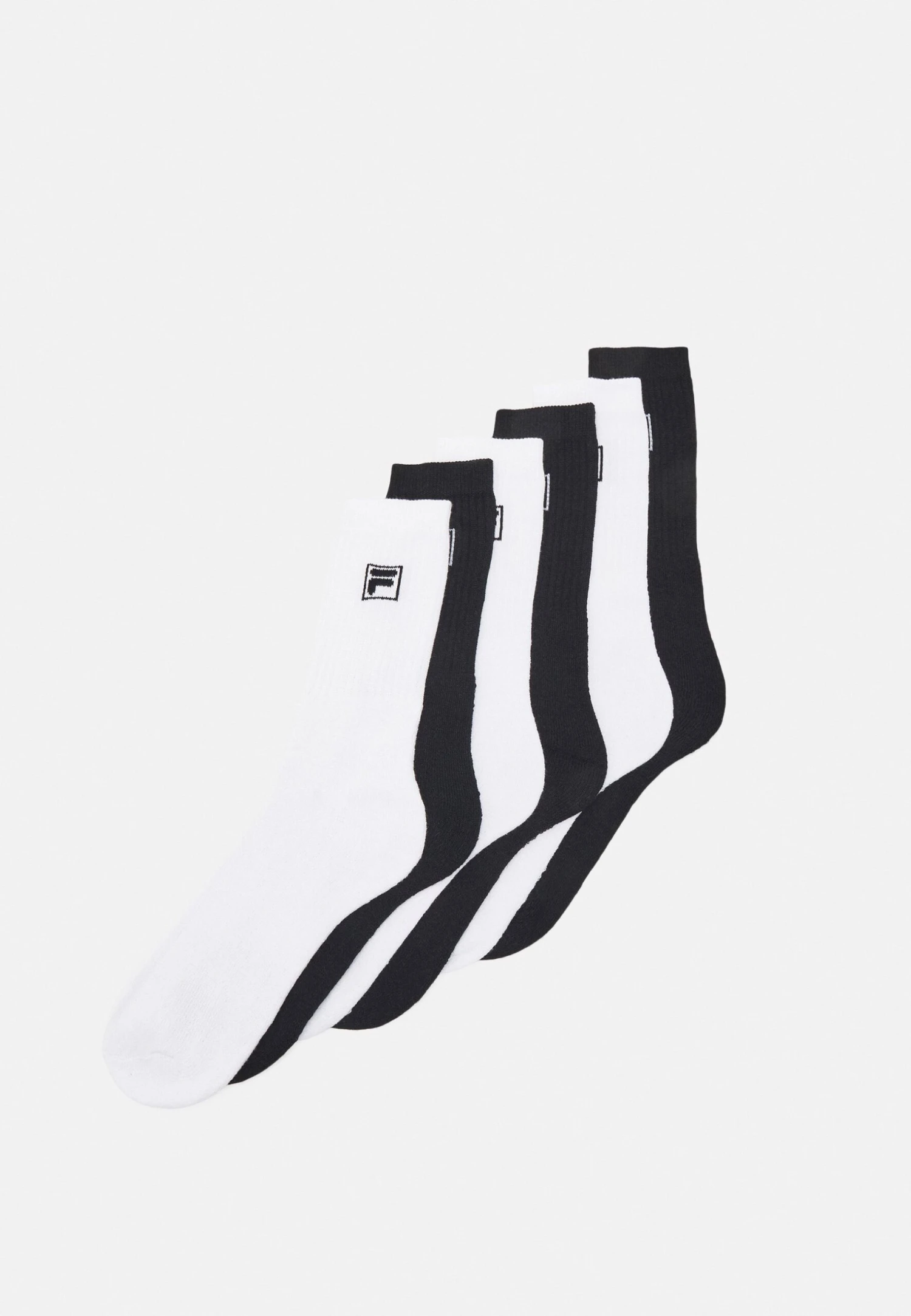 Fila Crew Tennis Full Terry 6 Pack - Calcetines - Black/White