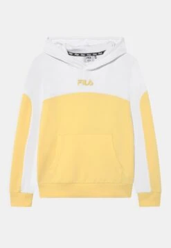 Fila Bad Zwesten Cropped Hoody - Sudadera - Bright White/Pale Banana