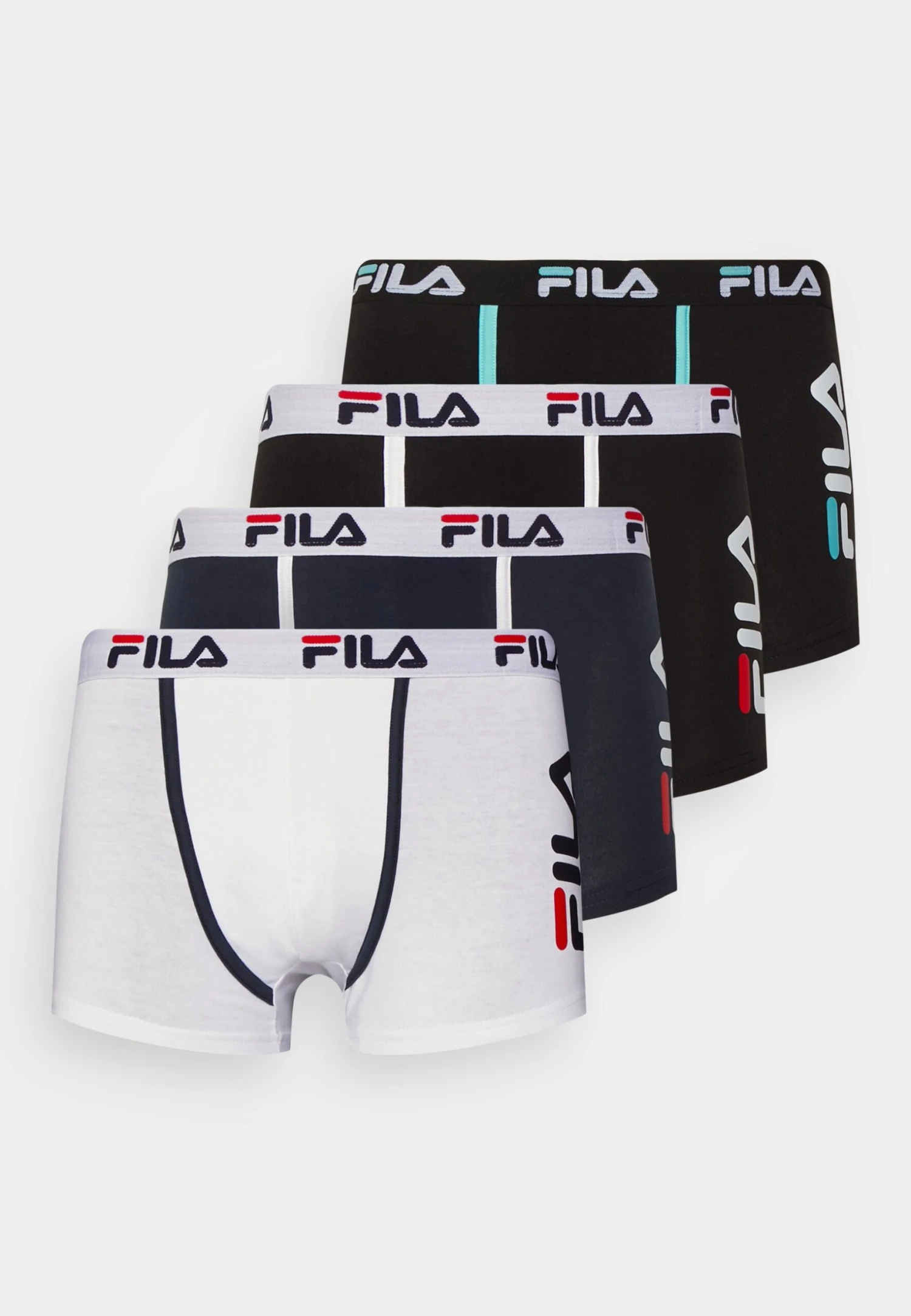 Fila Man Boxer 4 Pack - Culotte - White/Navy/Blue Light/Black - Imagen 5