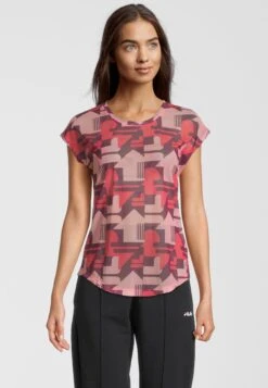 Fila Apparel Riesa - Camiseta Estampada - Amaranth React Aop