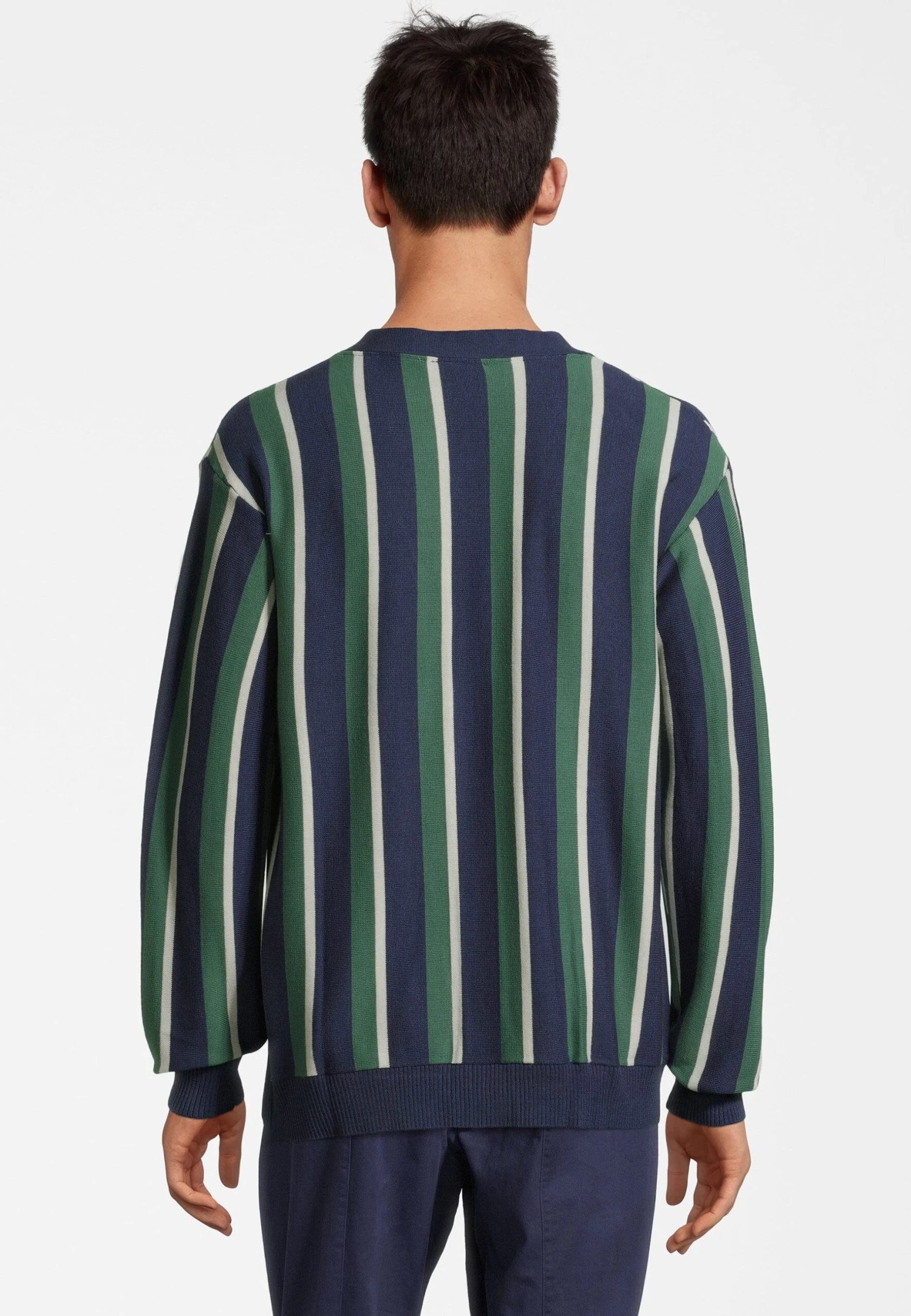 Fila Trabitz- Chaqueta De Punto - Medieval Blue Knitted Stripes - Imagen 3