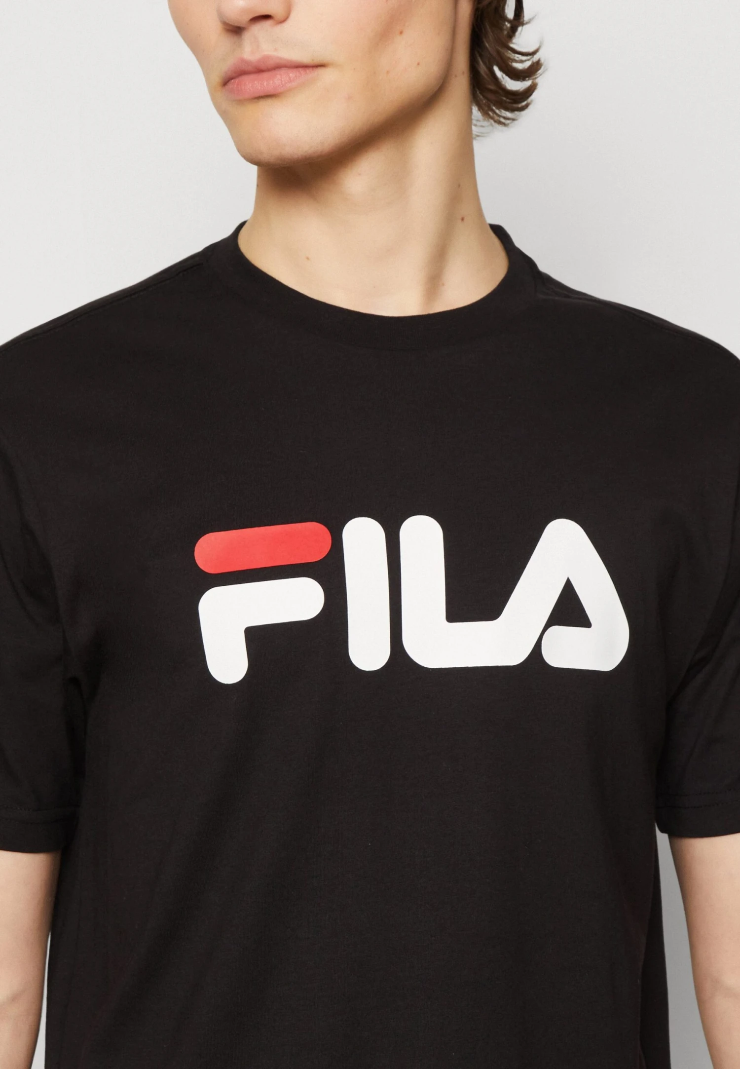 Fila Bellano Tee Unisex - Camiseta Estampada - Black - Imagen 6