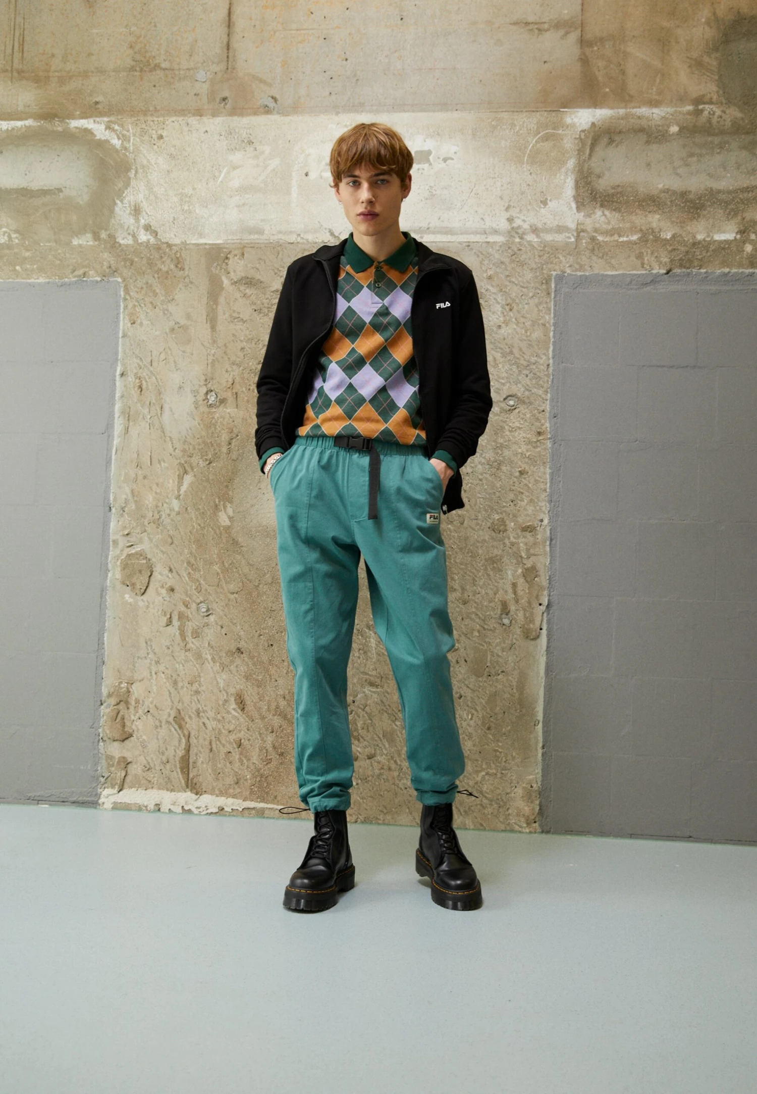 Fila Tantow Pants - Pantalones - Blue Spruce - Imagen 2