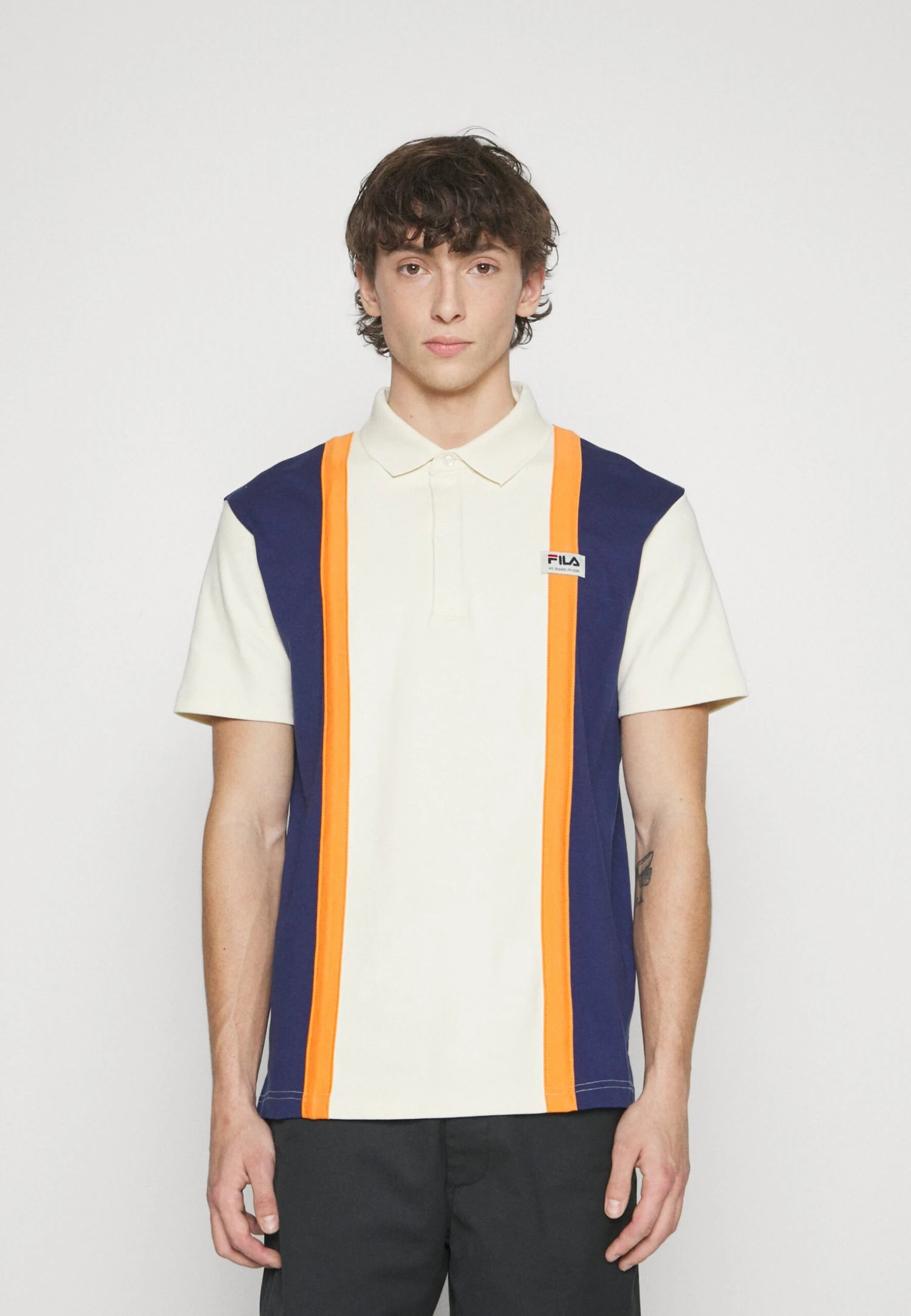 Fila Theres Blocked - Polo - Antique White/Medieval Blue - Imagen 3