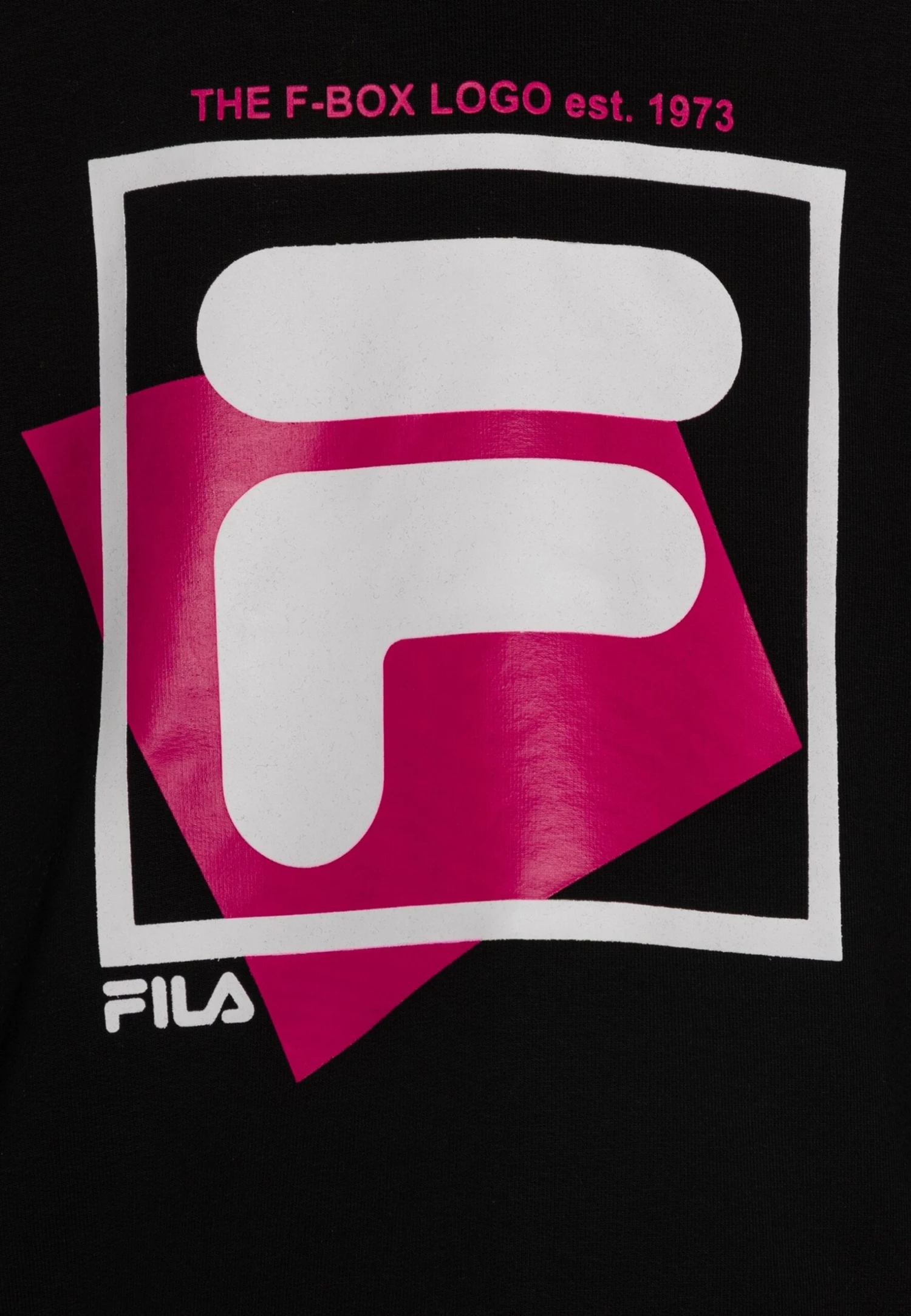 Fila Bibertal F-Box Logo Cropped Hoody - Jersey Con Capucha - Black - Imagen 3