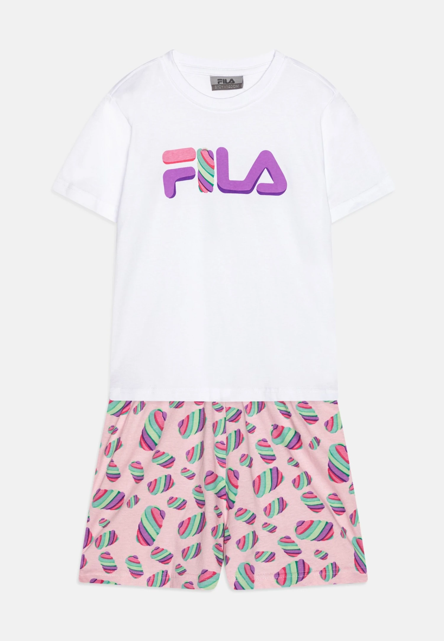 Fila Junior Girl- Pijama - White/Sweet Pink