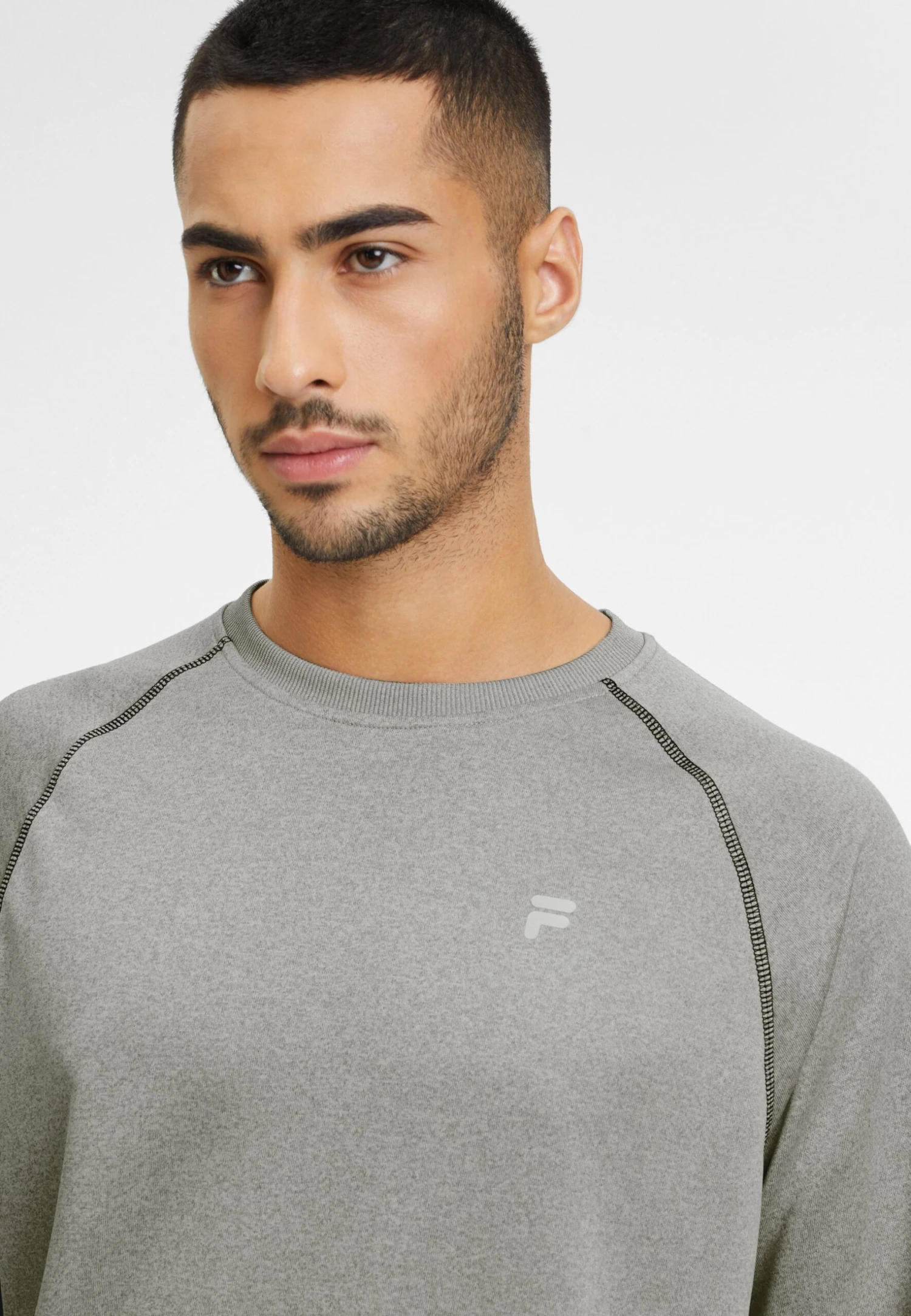 Fila Landin Raglan Crew - Sudadera - Light Grey Melange - Imagen 4