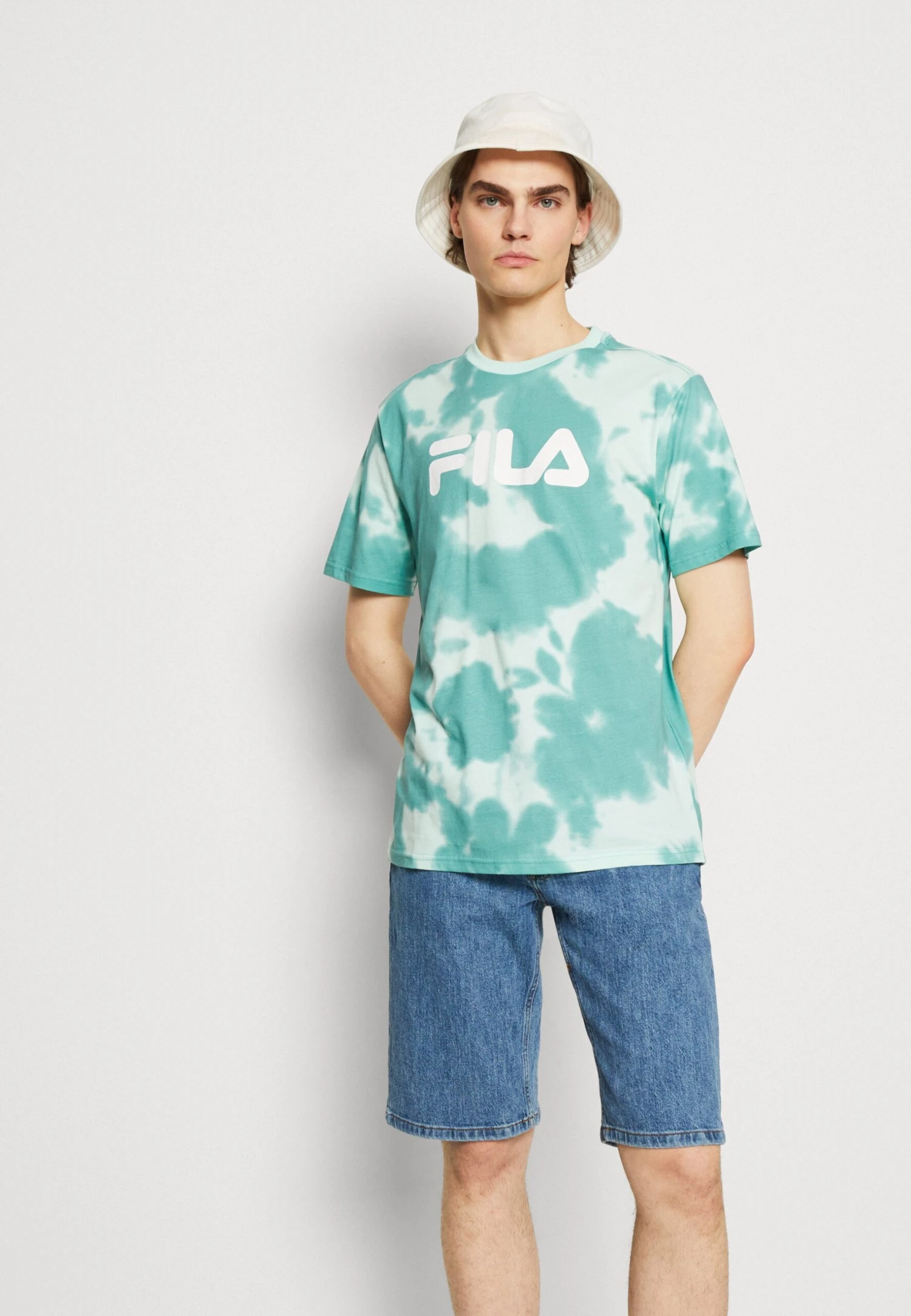 Fila Barver Tee Unisex - Camiseta Estampada - Beryl Green - Imagen 4