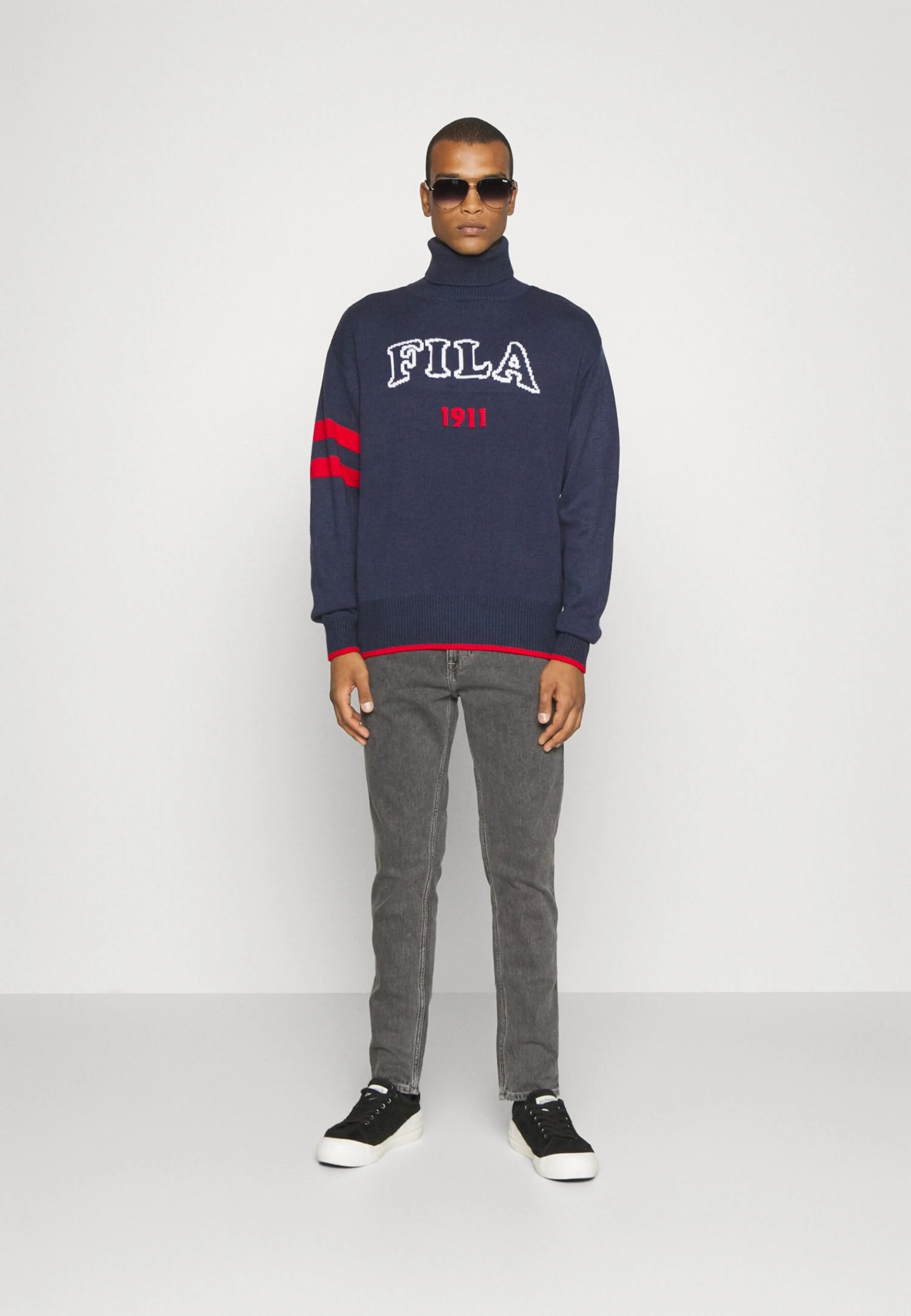 Fila Tirupati Turtle Neck- Jersey De Punto - Black Iris - Imagen 2