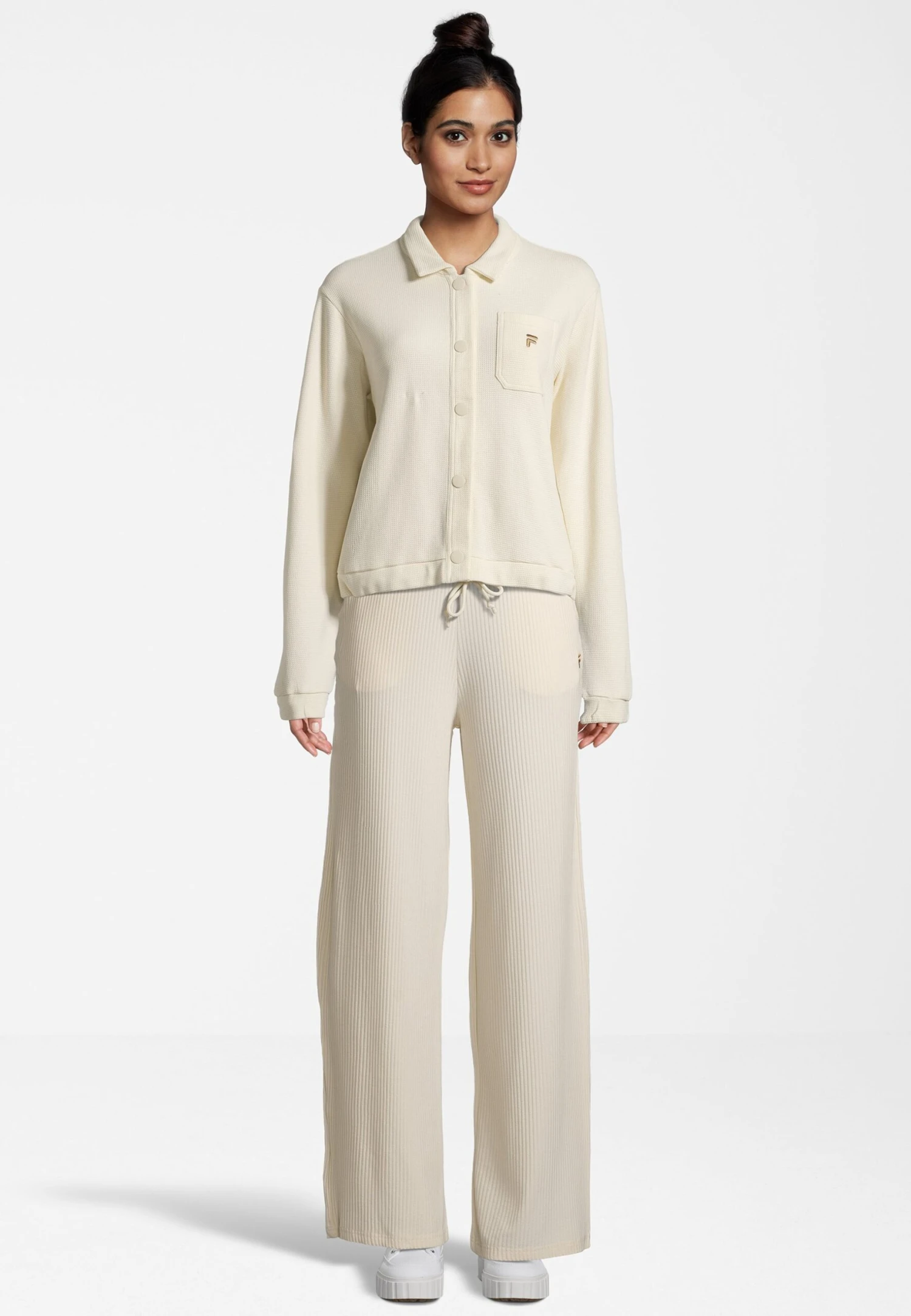 Fila Apparel Civita Cropped- Chaqueta Fina - Antique White - Imagen 2