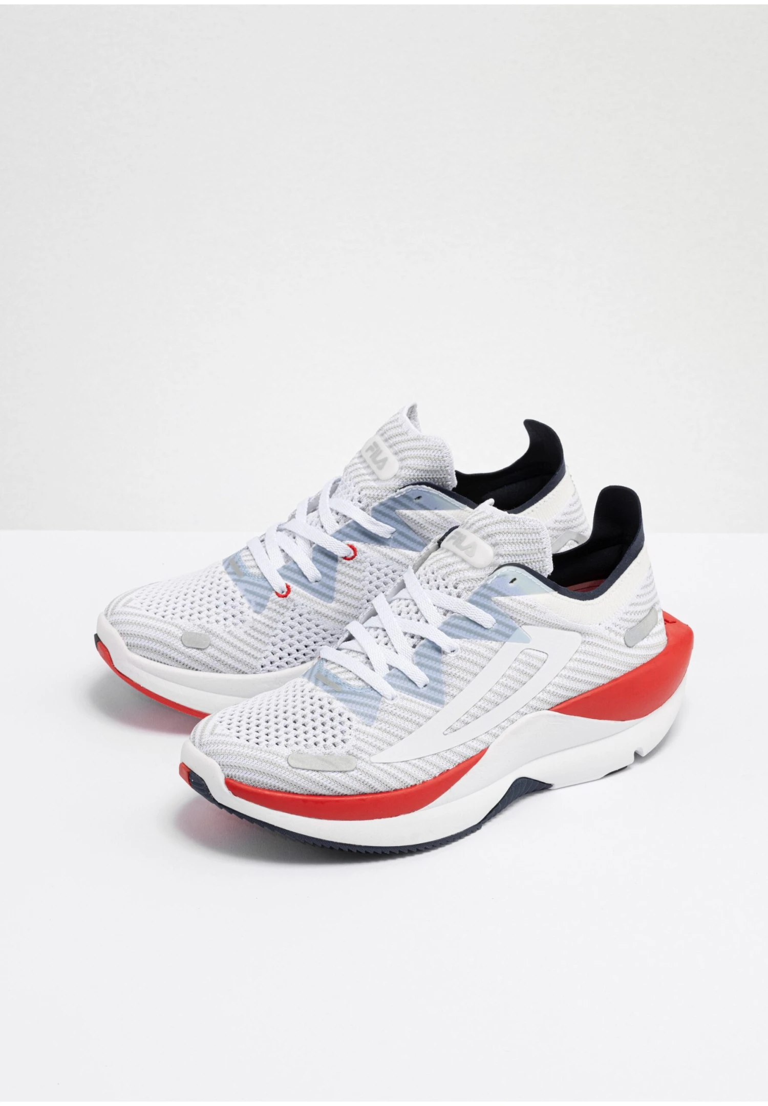 Shocket Run - Zapatillas - White-High Risk Red-Fila Navy - Imagen 2