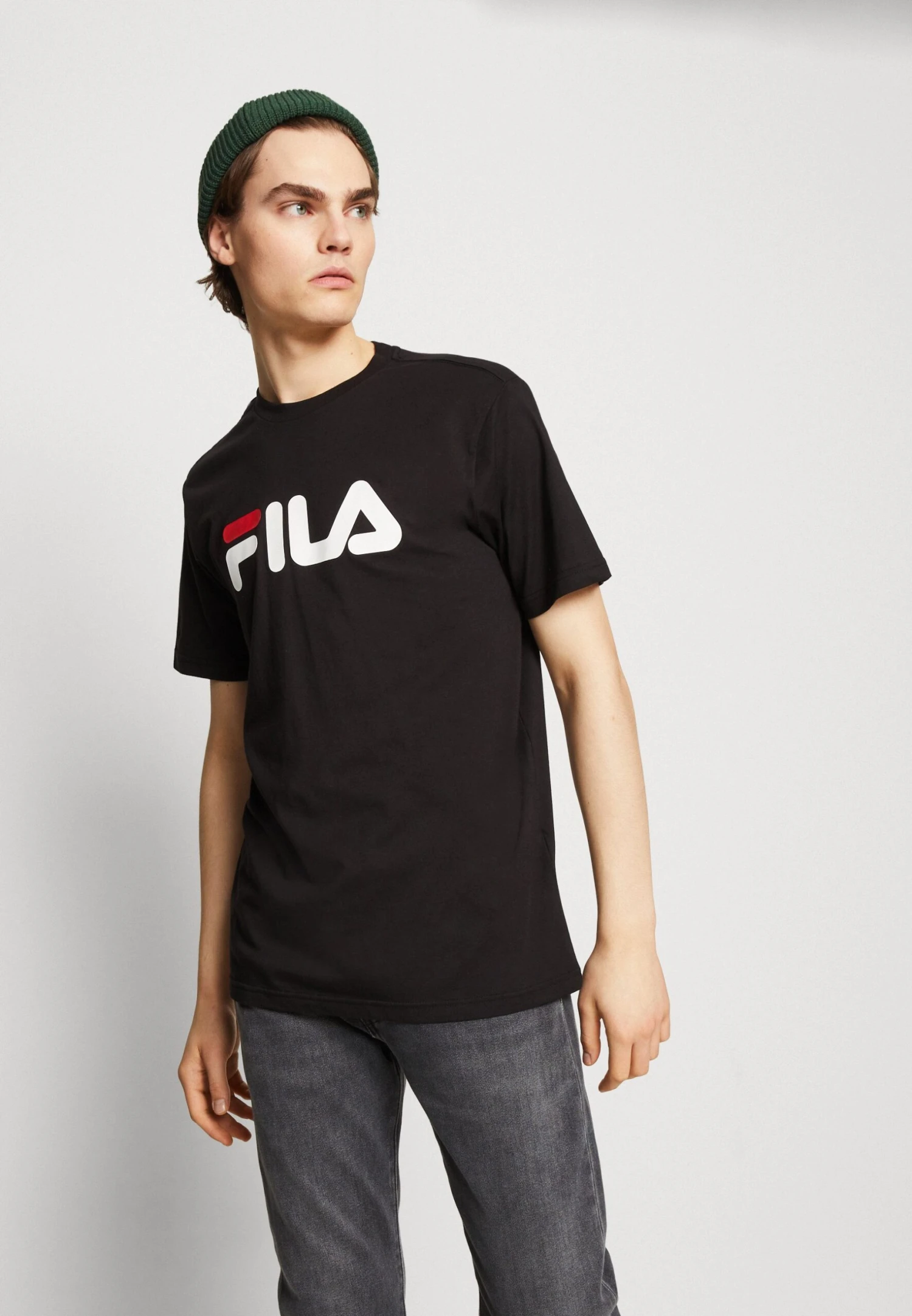 Fila Bellano Tee Unisex - Camiseta Estampada - Black - Imagen 4