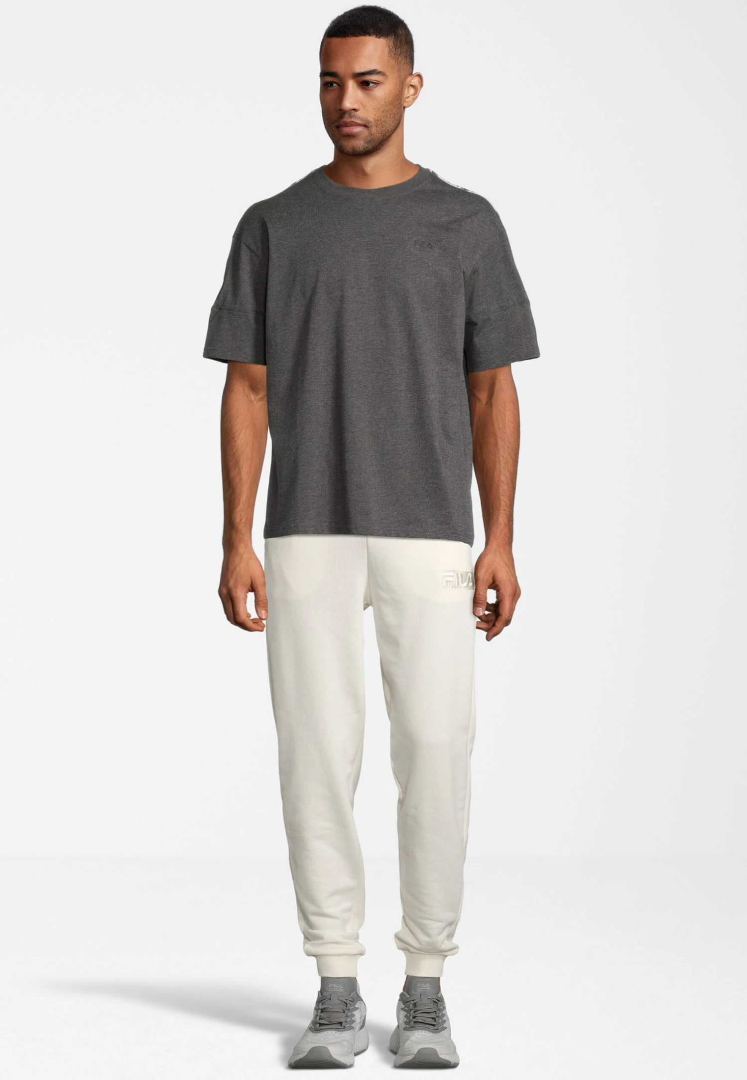 Fila Brittnau - Camiseta Estampada - Dark Grey Melange - Imagen 2