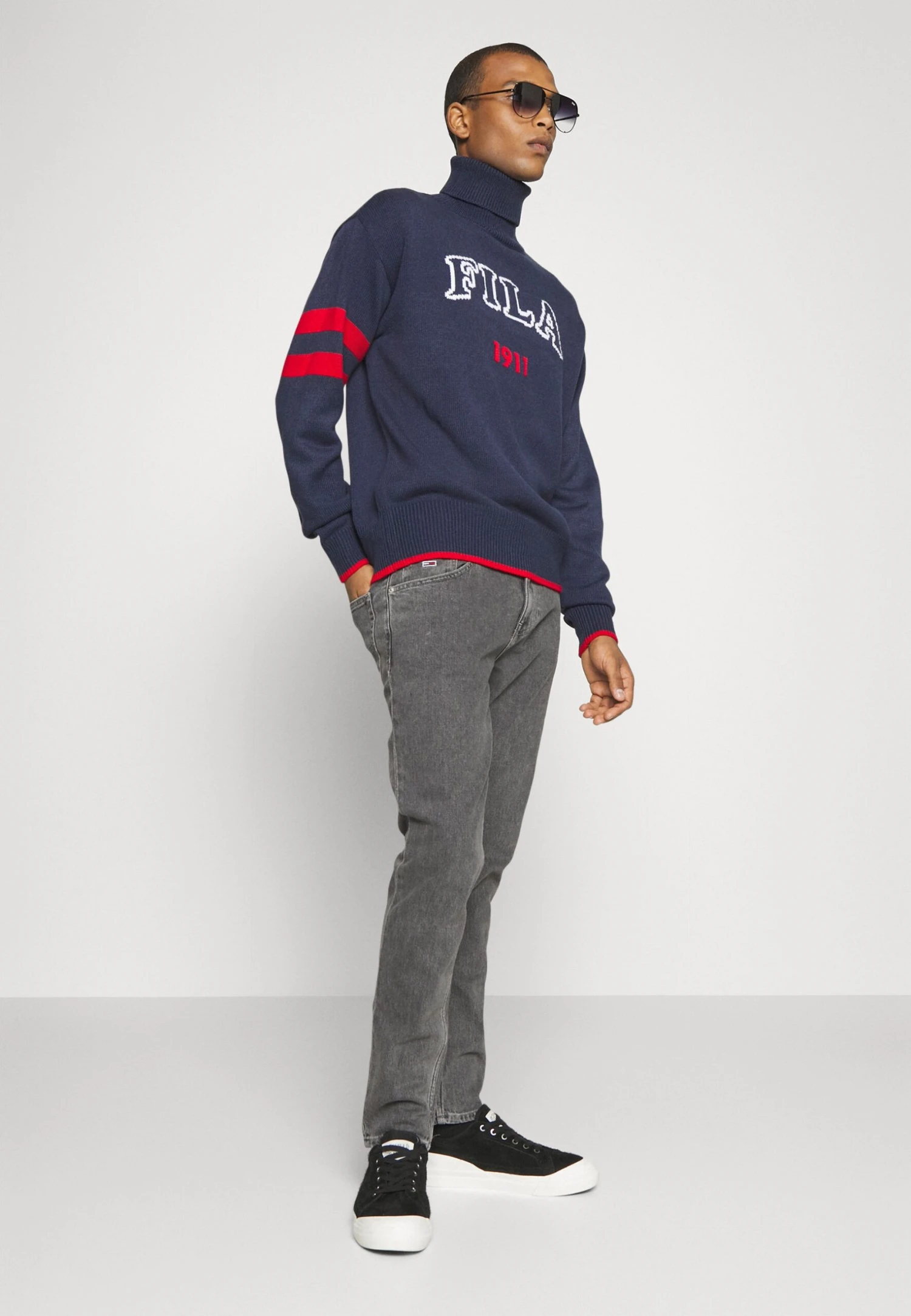 Fila Tirupati Turtle Neck- Jersey De Punto - Black Iris - Imagen 5