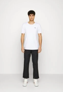 Fila Brod Tee 2 Pack - Camiseta Básica - Bright White/Black Beauty
