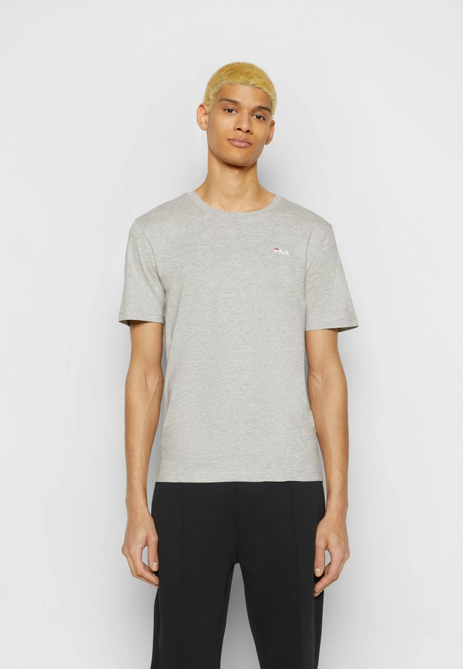 Fila Brod Tee 2 Pack - Camiseta Básica - Bright White/Light Grey Melange - Imagen 5