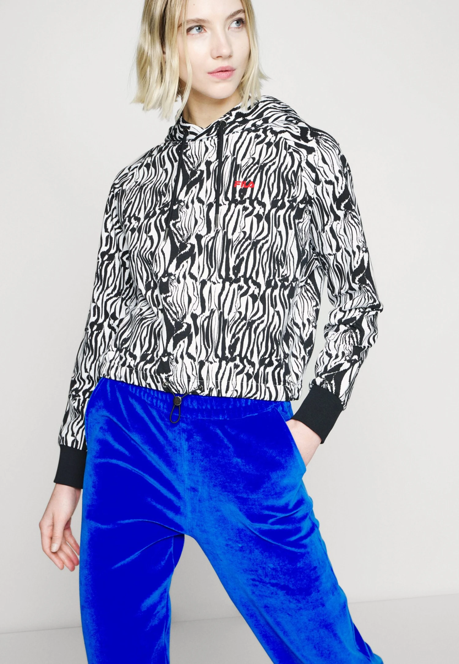 Fila Breza Cropped Hoody - Sudadera - Bright White - Imagen 8