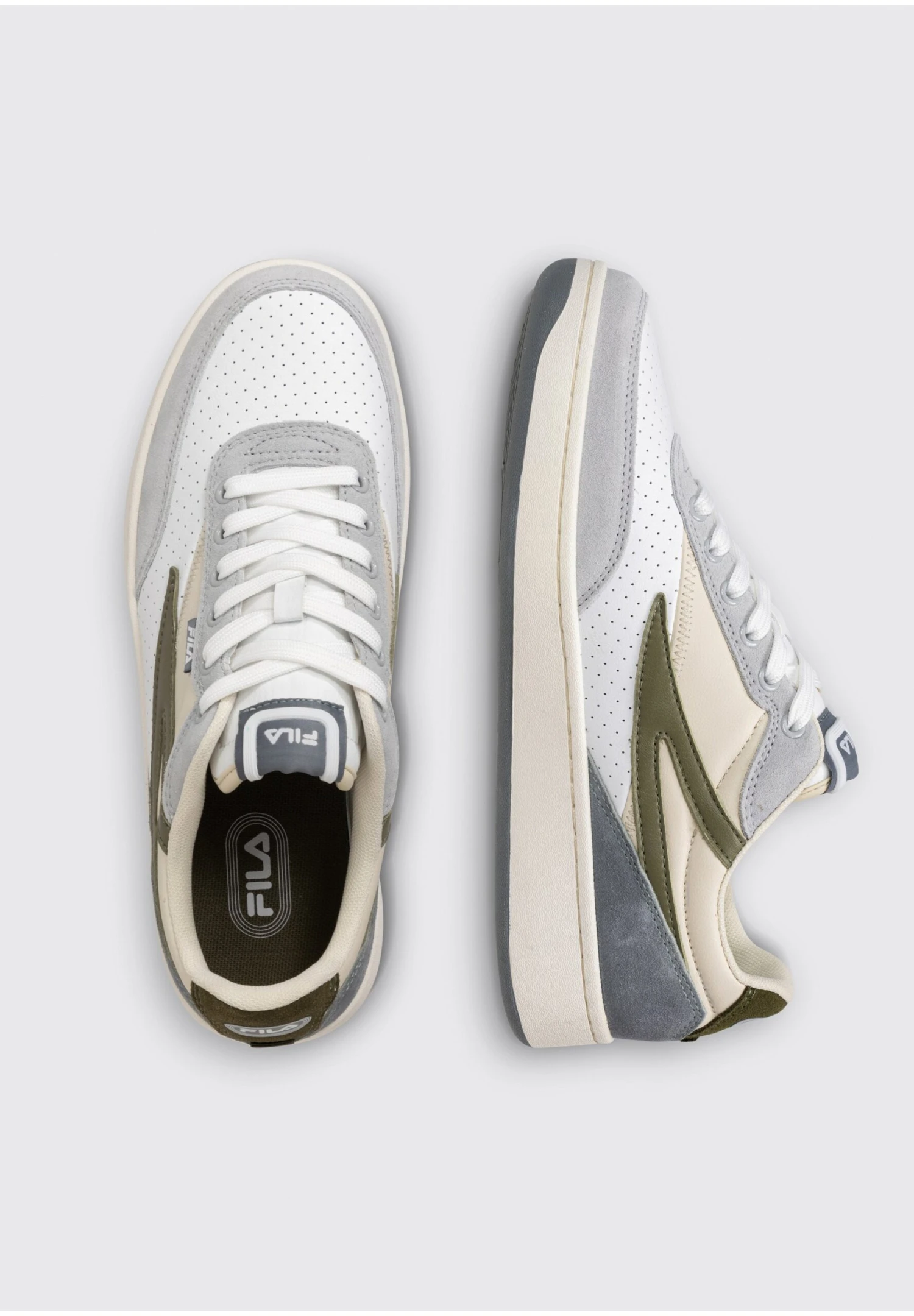 Fila Sevaro S - Zapatillas - White-Burnt Olive - Imagen 3