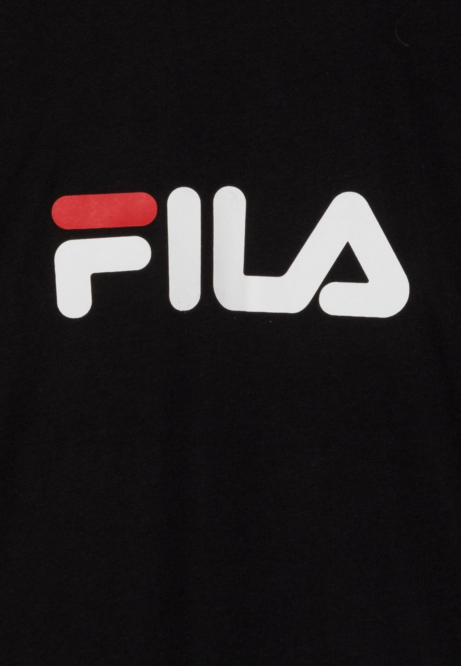 Fila Solberg Logo Tee Unisex - Camiseta Estampada - Black - Imagen 3