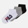 Fila Junior Invisible Socks Unisex 9 Pack - Calcetines - Black/White/Grey