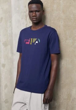 Fila Berling Tee - Camiseta Estampada - Black Iris