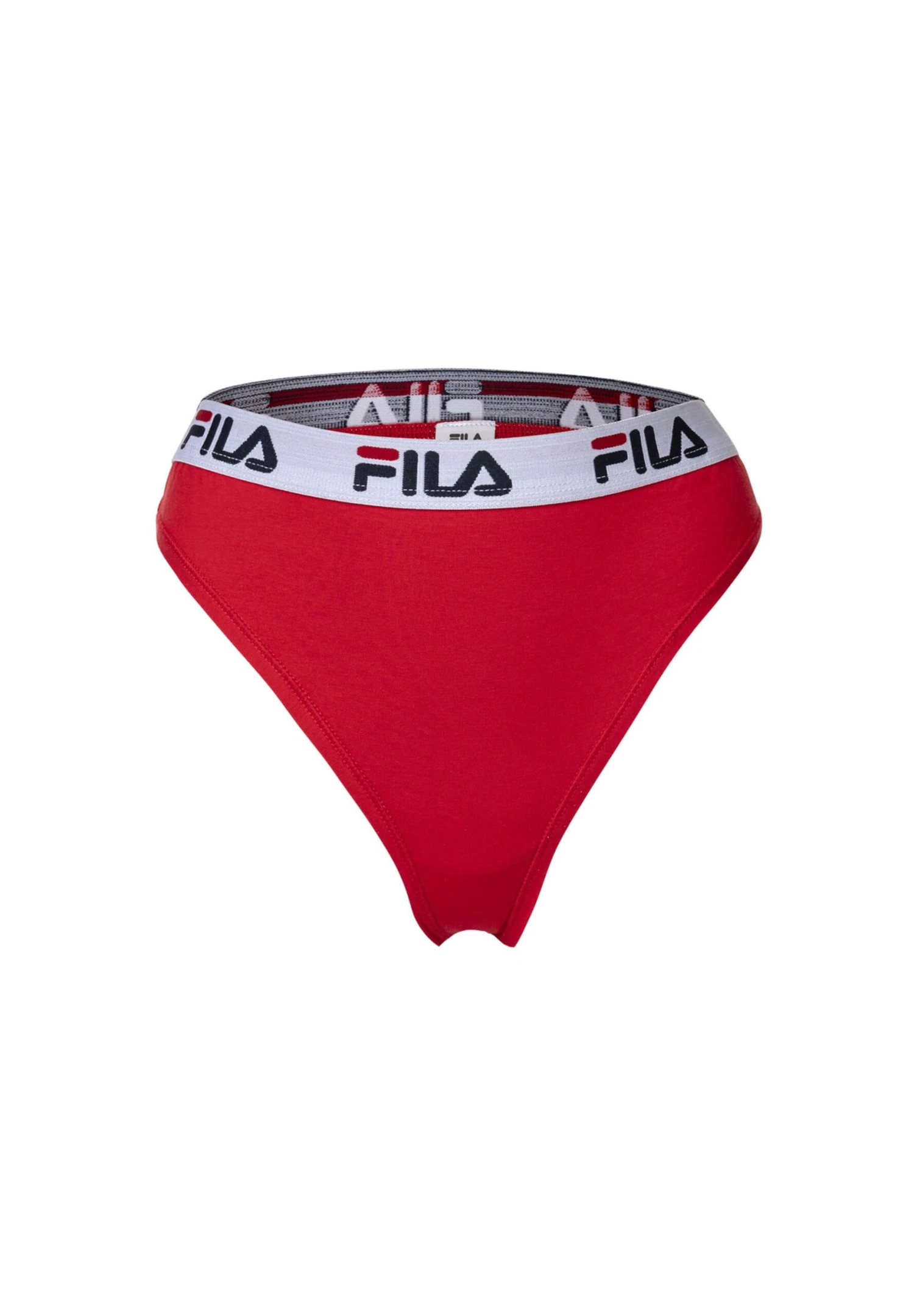 Fila Regular Waist Breiter Logo-Bund - Tanga - Rot - Imagen 3