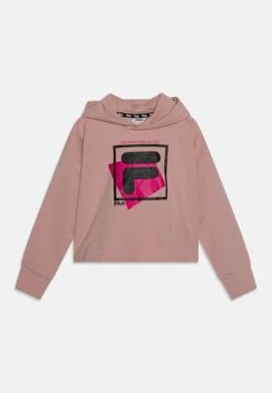 Fila Bibertal F-Box Logo Cropped Hoody - Jersey Con Capucha - Pale Mauve