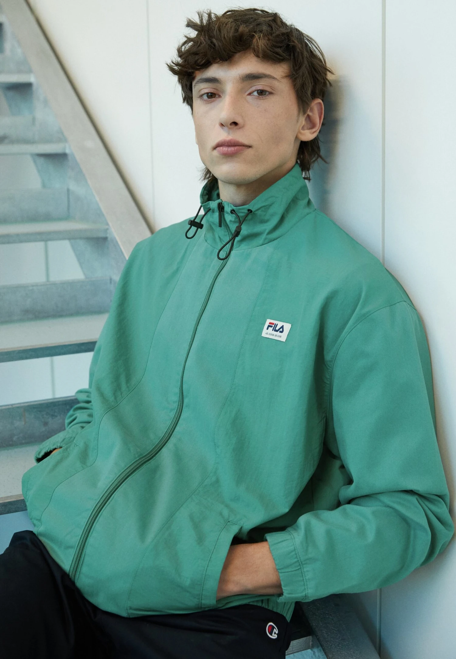 Fila Tantow Jacket - Cortaviento - Blue Spruce