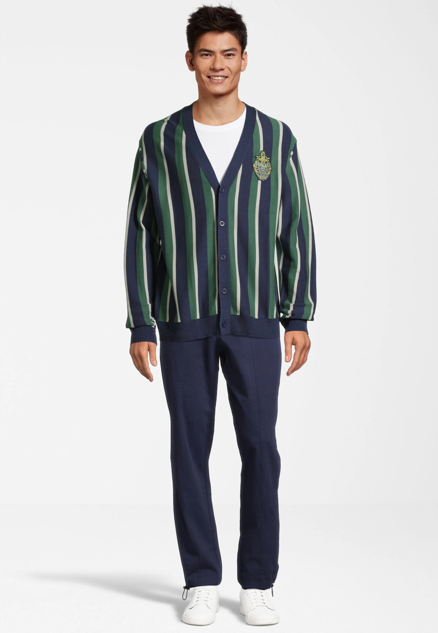 Fila Trabitz- Chaqueta De Punto - Medieval Blue Knitted Stripes - Imagen 2