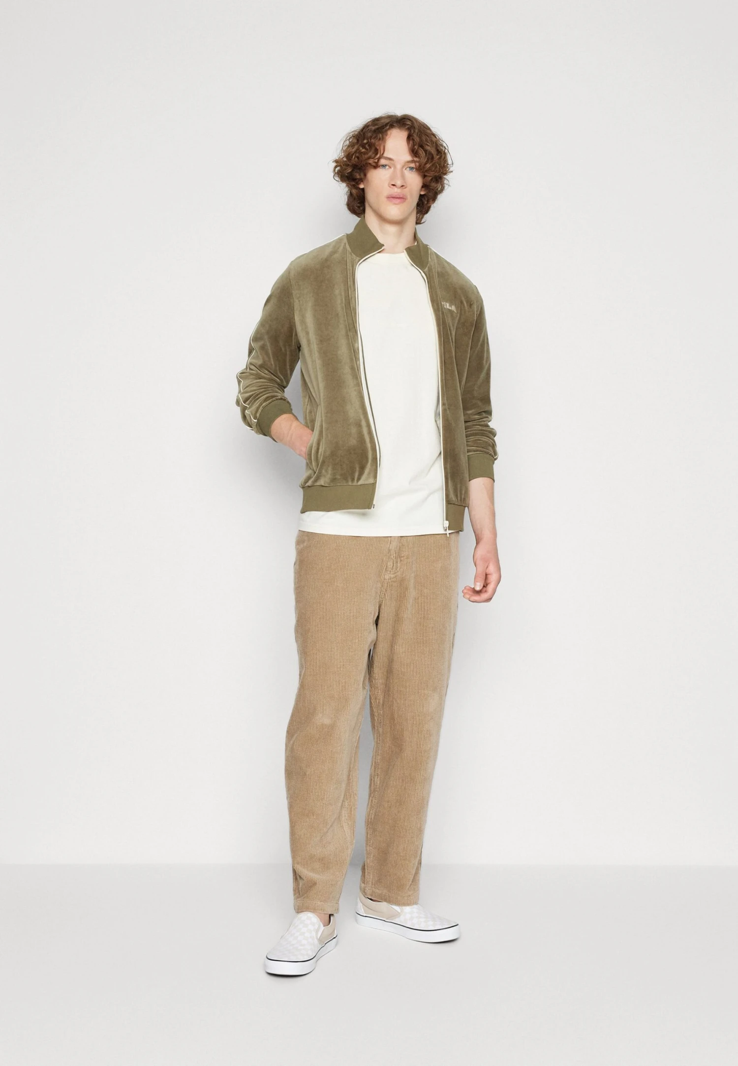 Fila Tegal Velvet - Chaqueta De Entrenamiento - Olive Night - Imagen 5