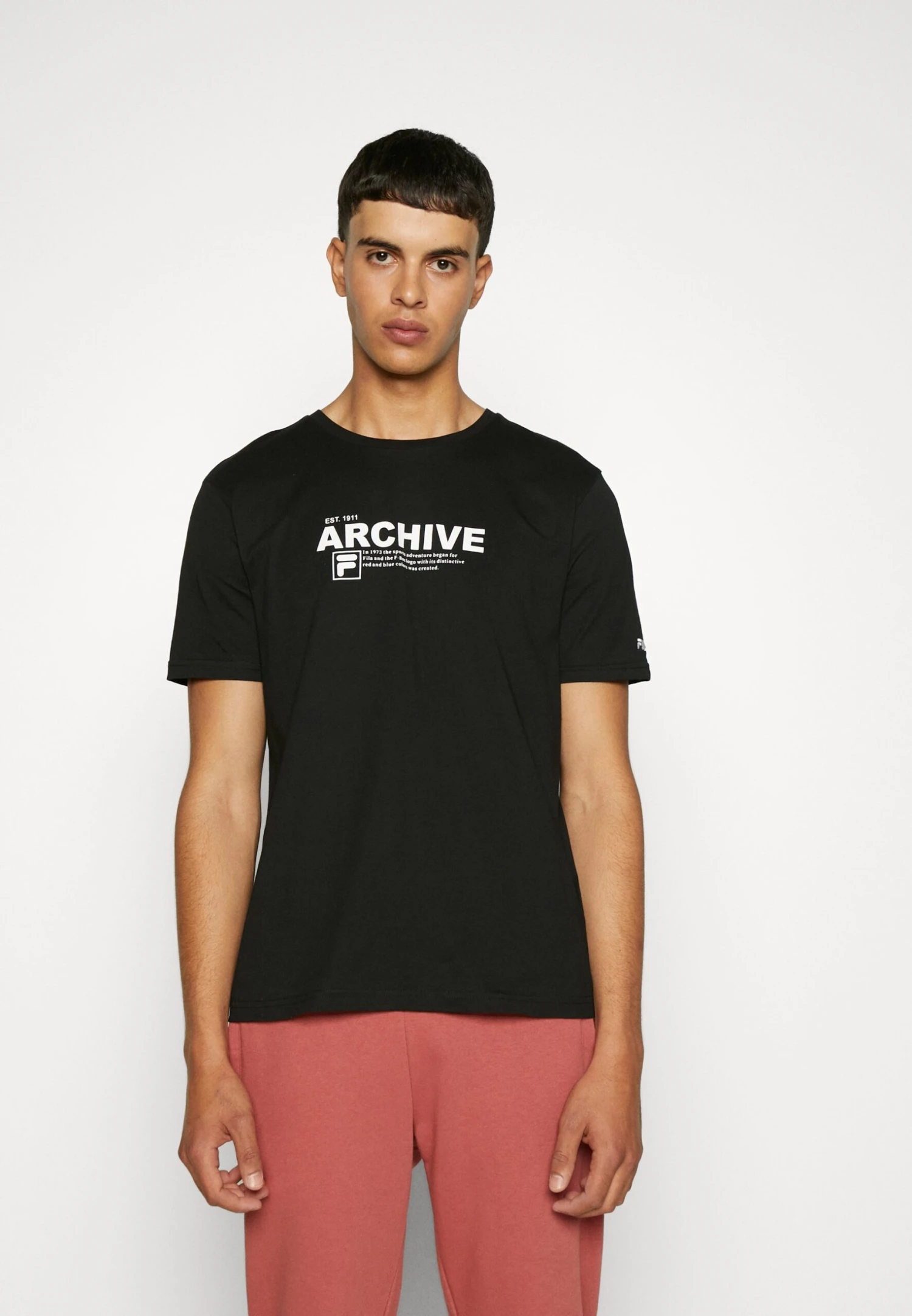 Fila Burbach Tee - Camiseta Estampada - Black - Imagen 3