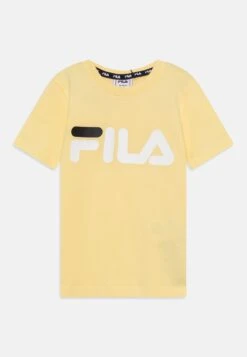 Fila Baia Mare Classic Logo Tee Unisex - Camiseta Estampada - Pale Banana