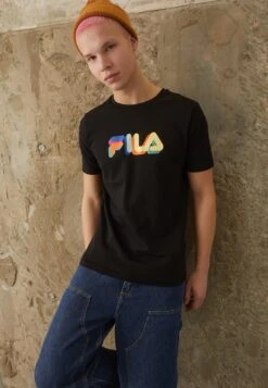 Fila Blunk Regular Graphic Tee - Camiseta Estampada - Black