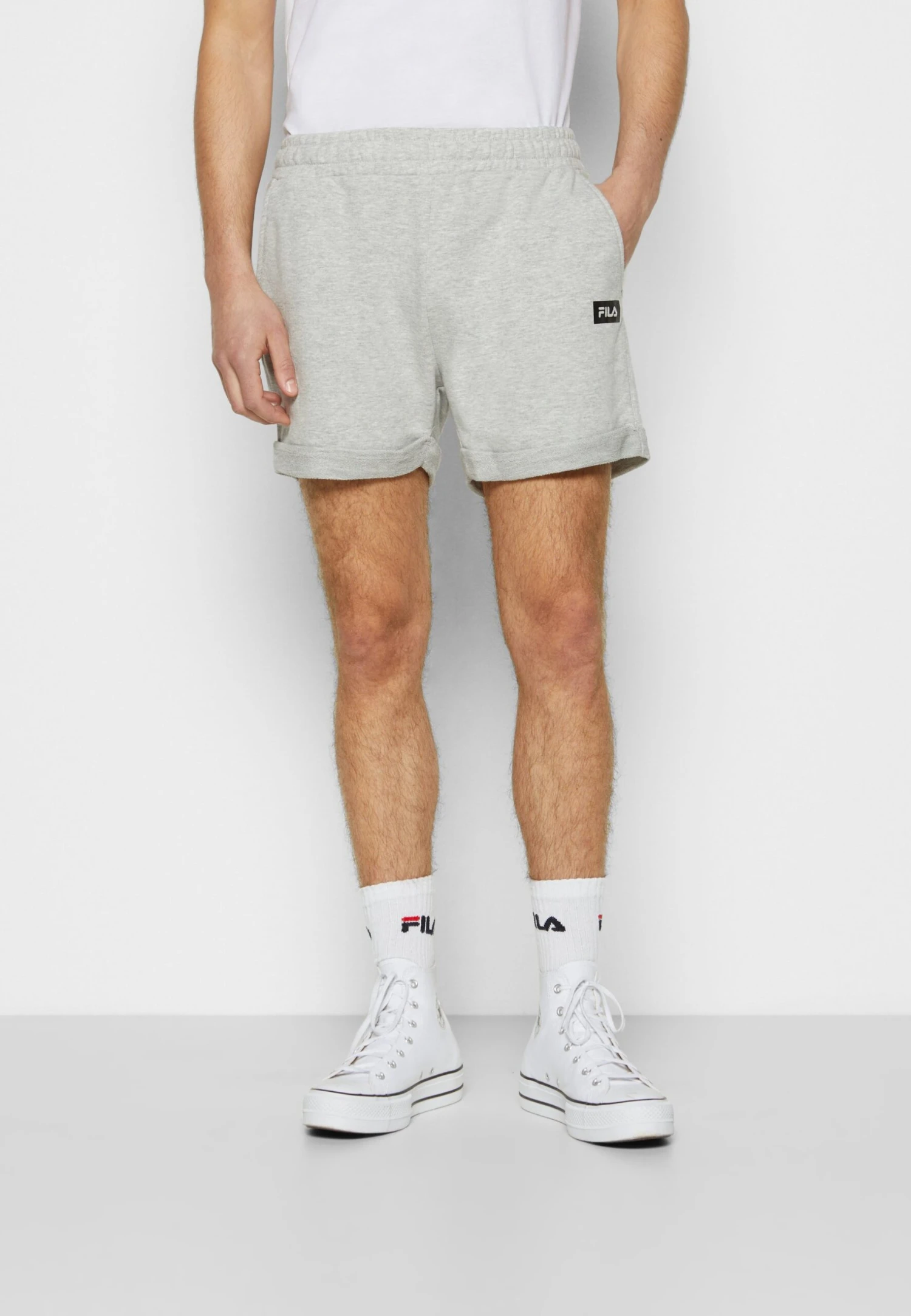 Fila Büsum Cropped - Shorts - Light Grey Melange - Imagen 3